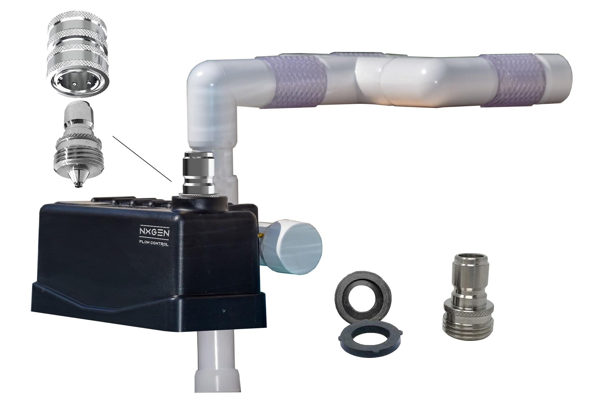 2.0 Premium (Stainless Steel Quick Connect Nxgen) for Inground Pools (White)