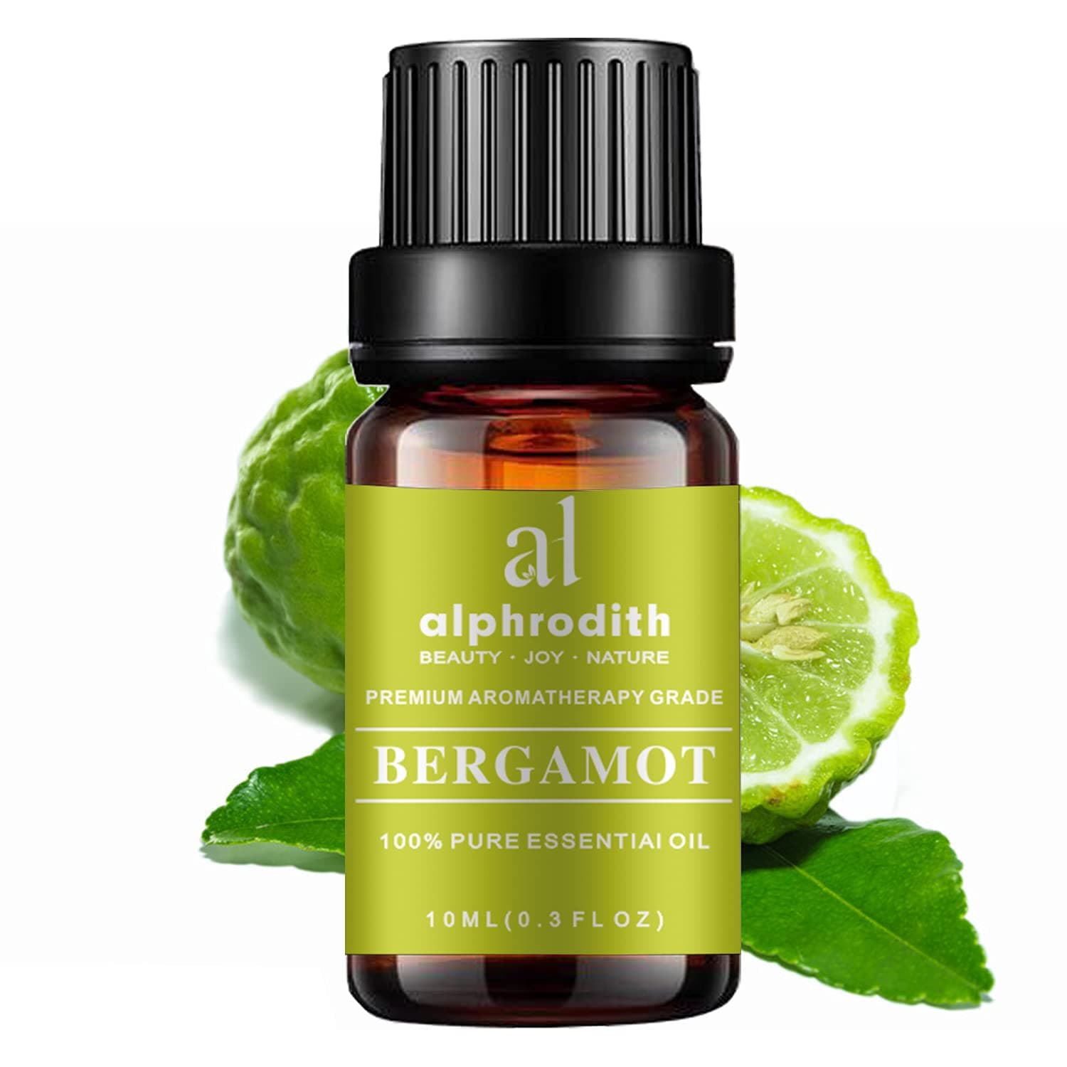 Bergamot Essential Oil for Skin Care 100% Pure Undiluted Uplift Mood Scented Oils - 10ml for Diffuser, Aromatherapy, Bath, Massage, Relax & Perfume