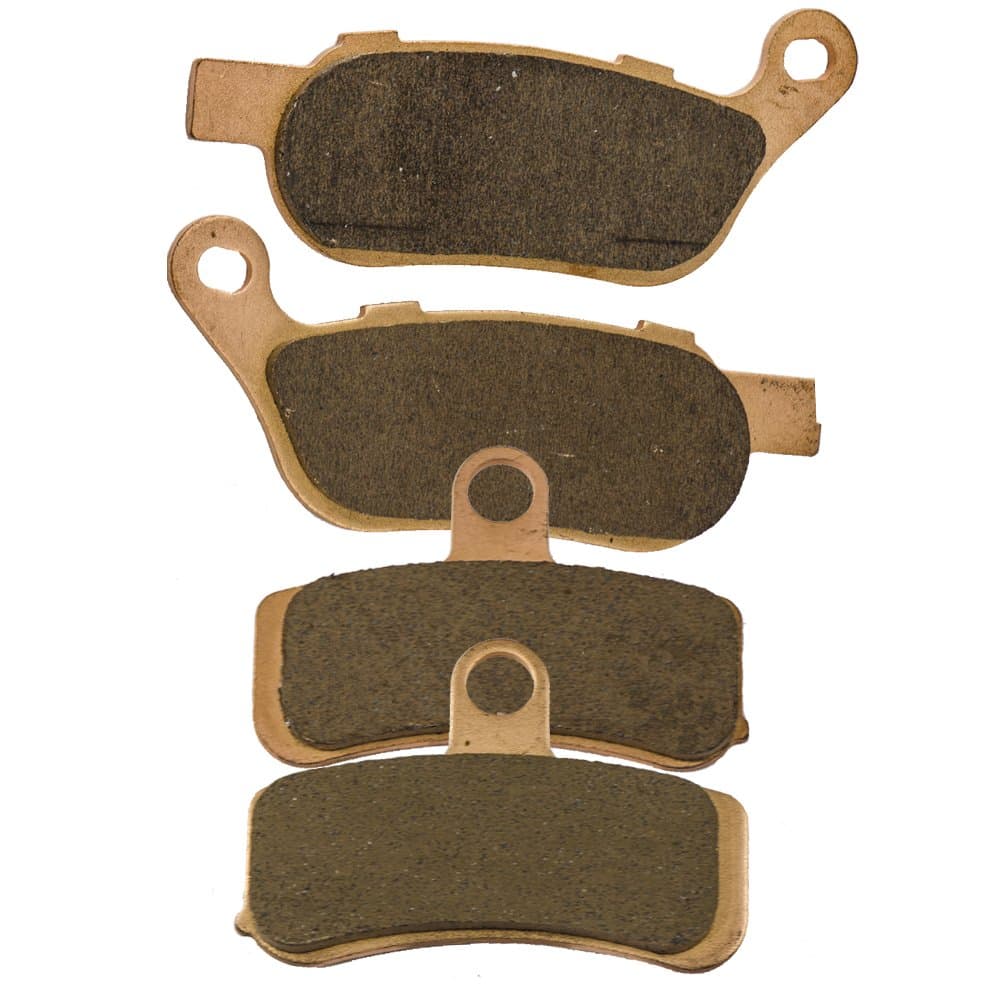 Front and Rear Sintered Brake Pads for Harley Davidson FXDB Street Bob Spoke Wheel 2008-2017