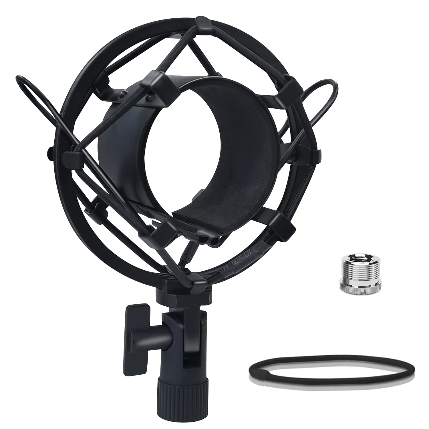 Microphone Shock Mount Mic Holder, Anti-Vibration Suspension Shock Mount Mic Holder Clip for 43mm-47mm Diameter Condenser Microphone