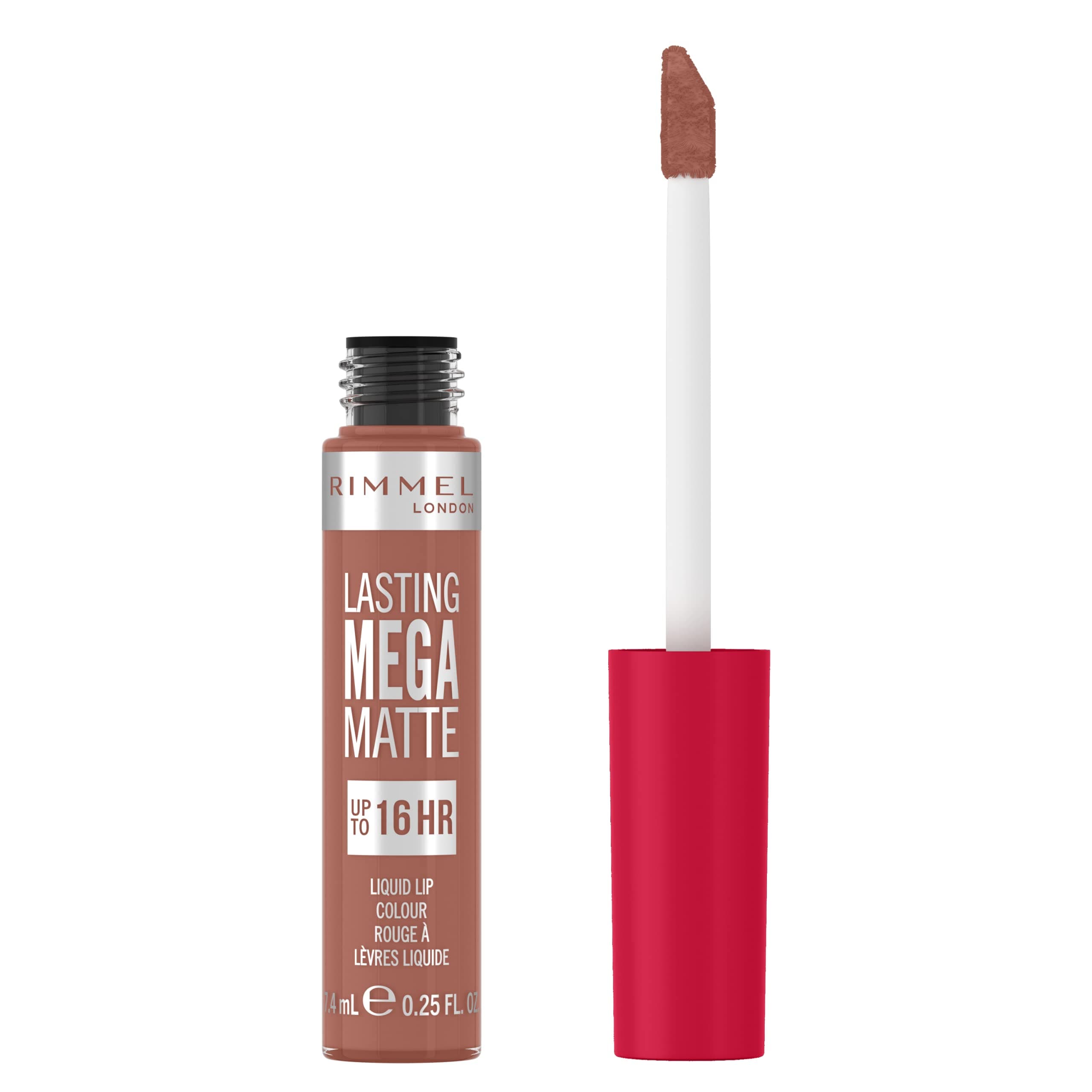 Rimmel London Lasting Mega Matte Liquid Lipstick, Long-Lasting, Hydrating, Vegan Formula - 700 - Be my Baby, 7.4ml