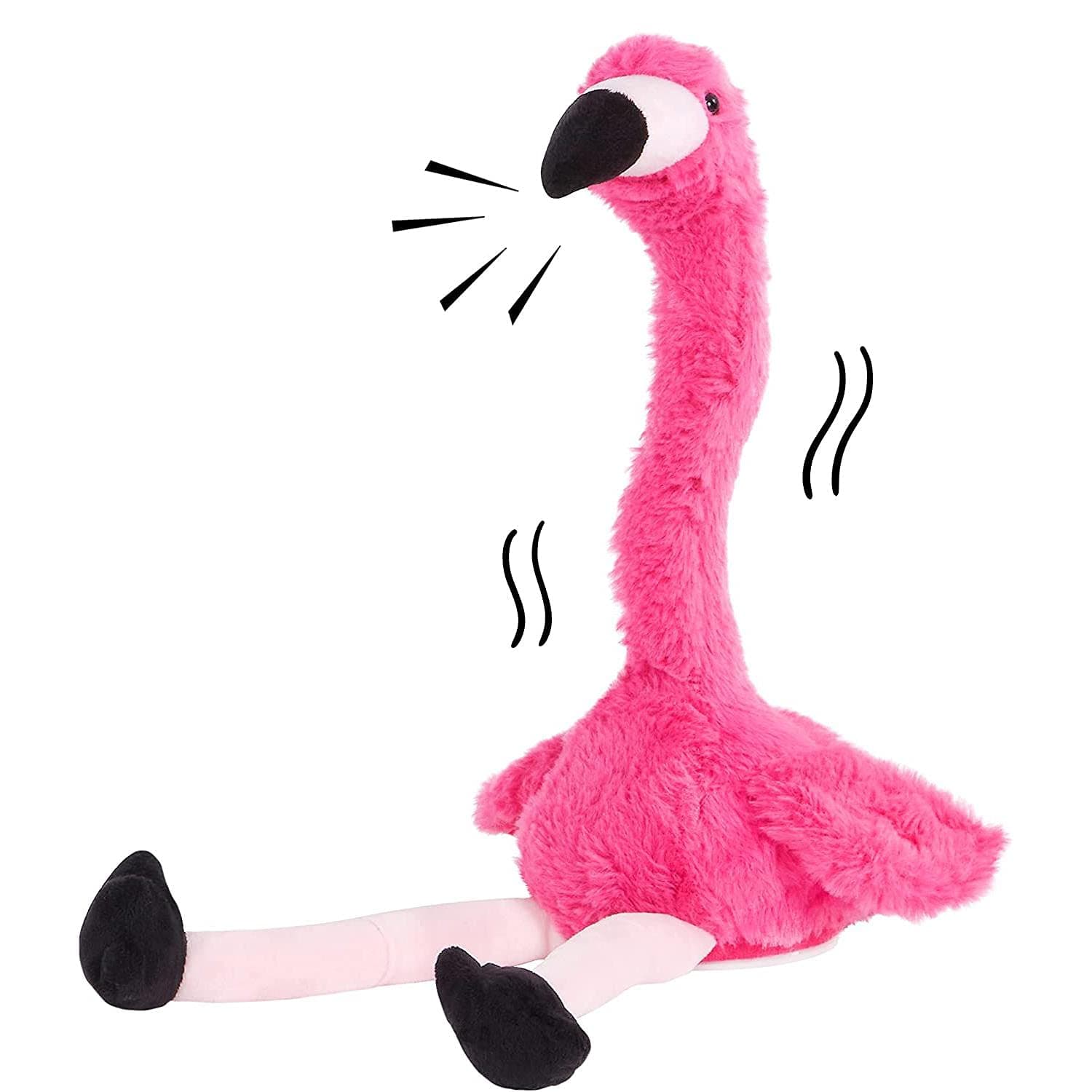 Flamingo Talking Electric Toy, Cute Plush Flamingo, 35 cm, Baby Children