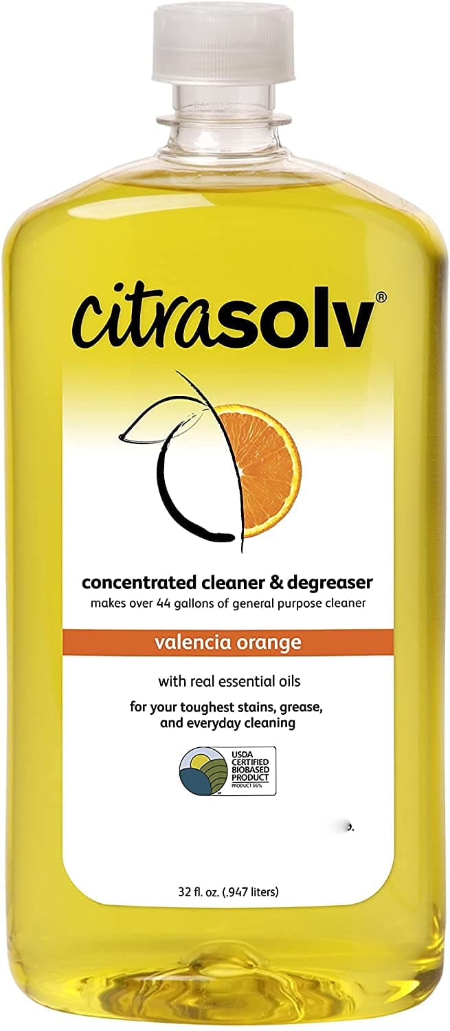 Concentrated Household Cleaner & Degreaser - Valencia Orange Scent - 32 Fl Oz, Natural Ingredients, Non-Toxic, Biodegradable, Made in USA