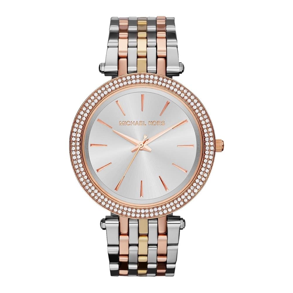 Michael Kors Stainless Steel Analog Silver Dial Women Watch-Mk3203, Multi-Color Band