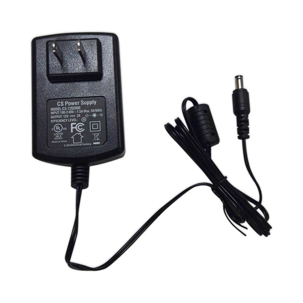 Power Supply Adapter 12V 2A 100V-240V for Yeskam CCTV Camera DVR NVR UL Listed FCC CE Switching 5.5 * 2.1mm 4ft 1.5m Cord
