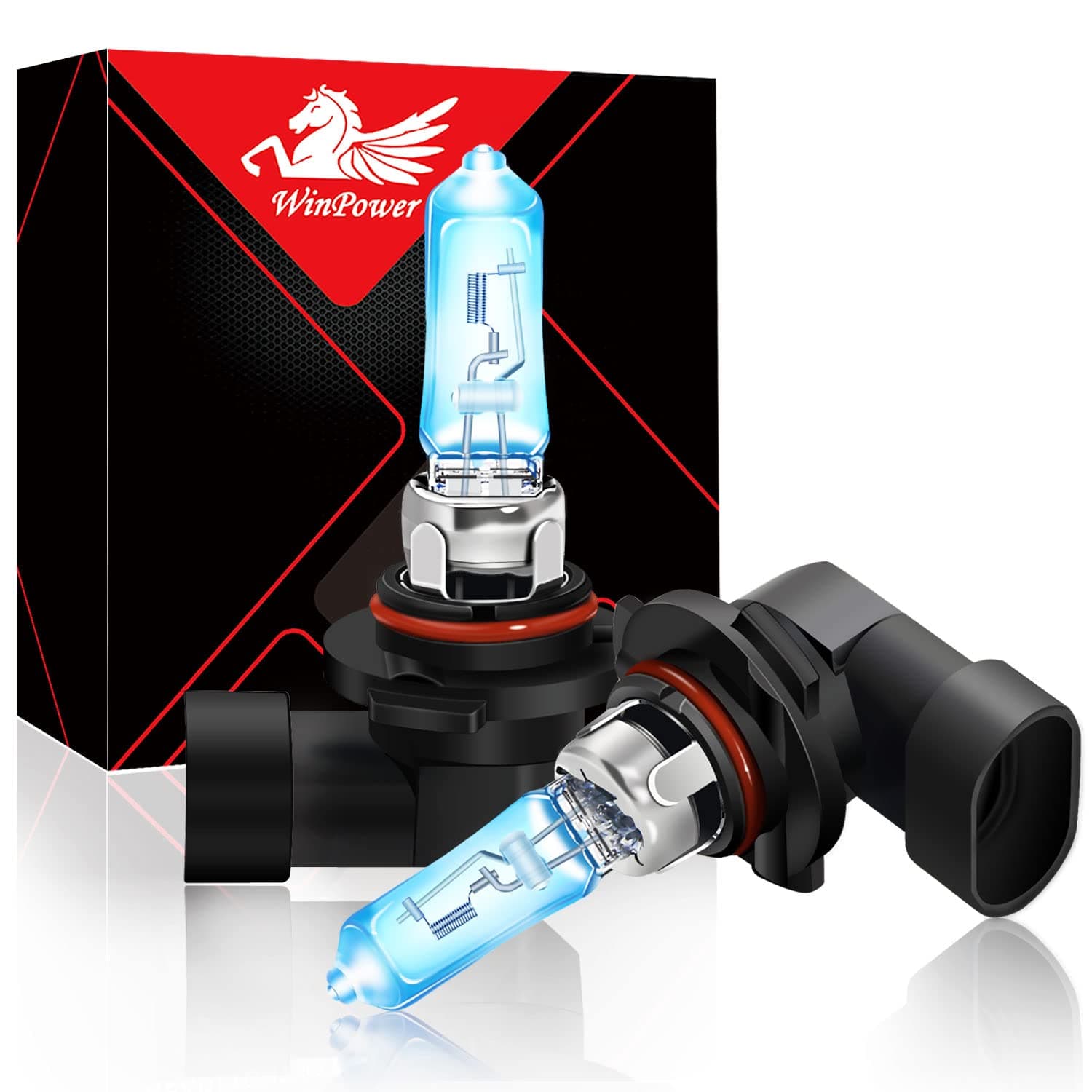 Hir2 12V 55W Halogen Bulb Warm White 9012 Car Headlight Bulbs High Low, Twin Pack