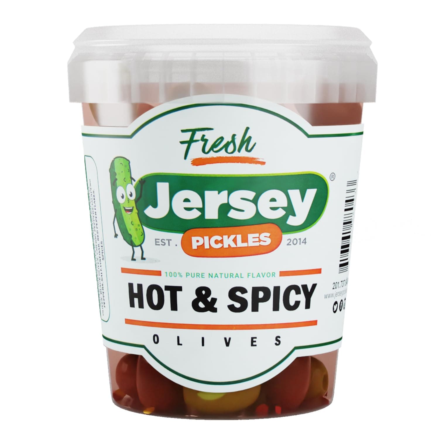Jersey Pickles - Hot Mix Olives Combo (Half Gallon) – Olives Stuffed – Hand-Stuffed Gourmet Olives with Premium Fillings for Snacks, Charcuterie & Cocktails