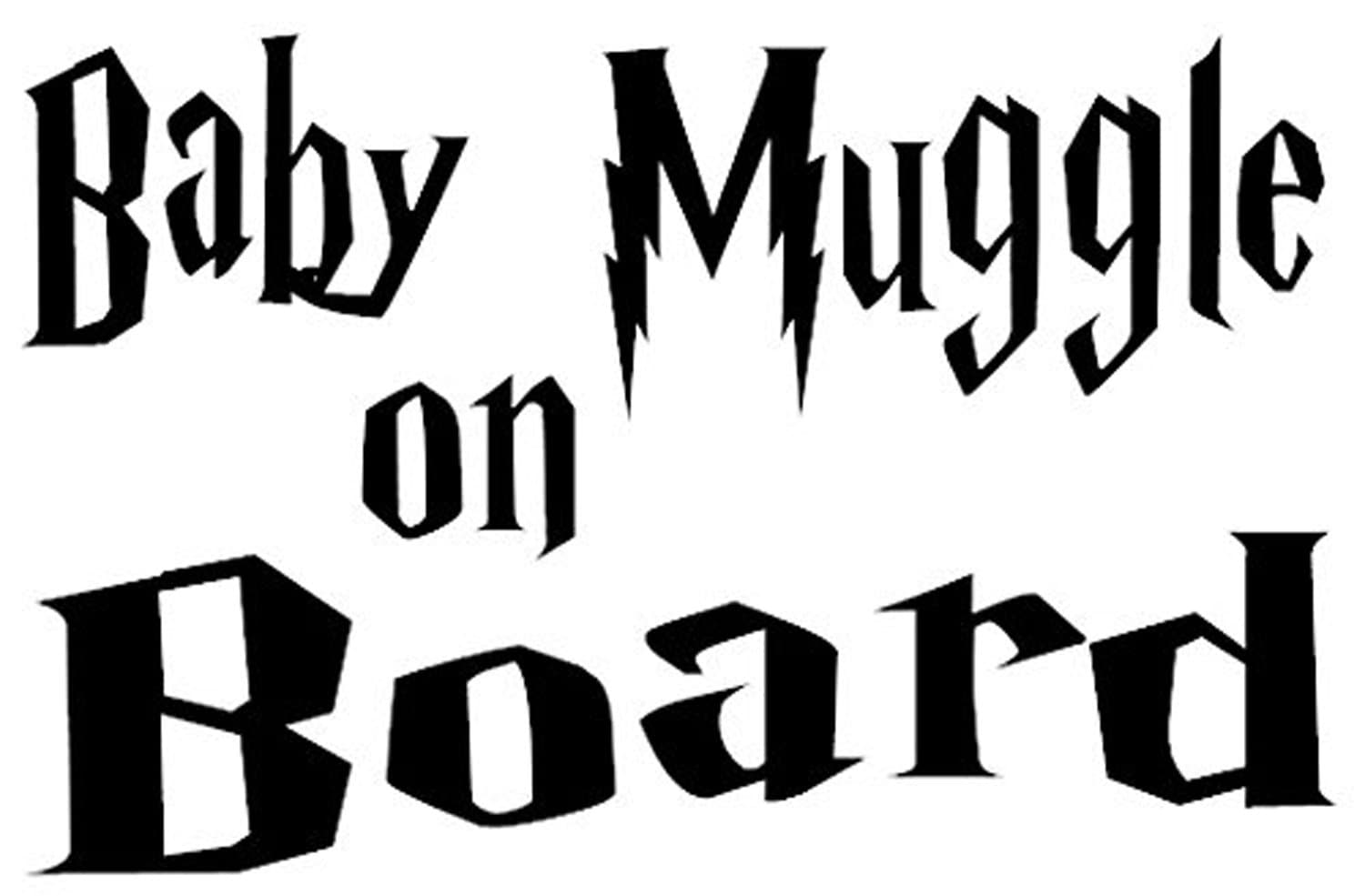 Harry Potter Baby Muggle On Board Book Film Vinyl for Car Decal Wall Decoration for Bedroom Girls Room Study Room Hall Harry Potter Sticker 10 x 15 cm by Nia Art …