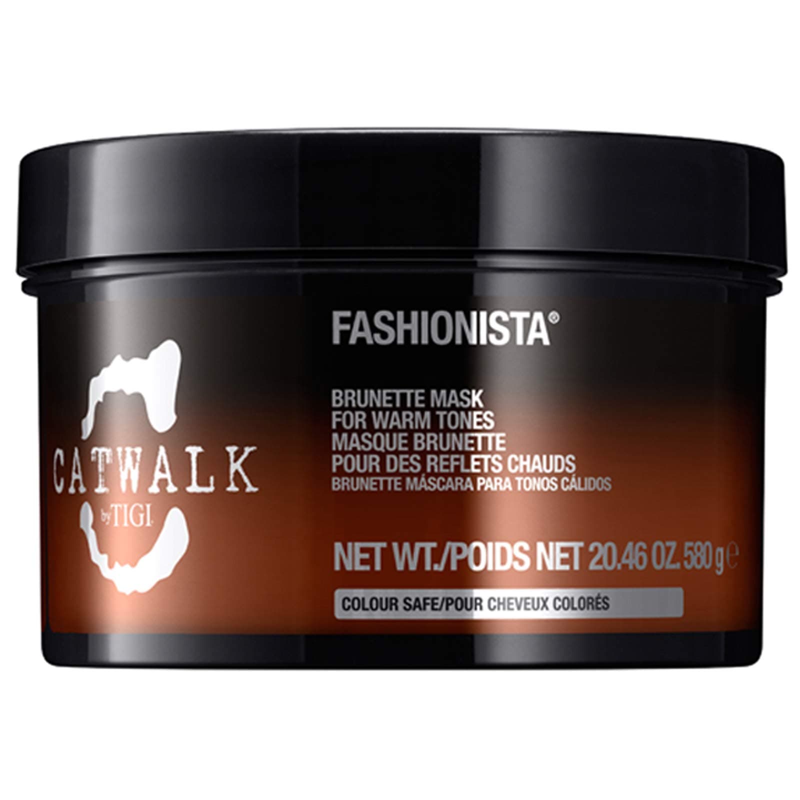TIGI Catwalk Fashionista Brunette Mask, 20.46 Oz Hair Mask for Brunettes & Red Hair