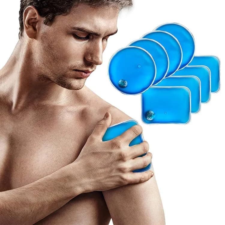 4PCS Coin Activated Reusable Magic Heating Bag | Gel Hand Warmer With Snap to Heat Metal Disc Technology for One Click Heating Pad | Instant to Go Warm (Blue)