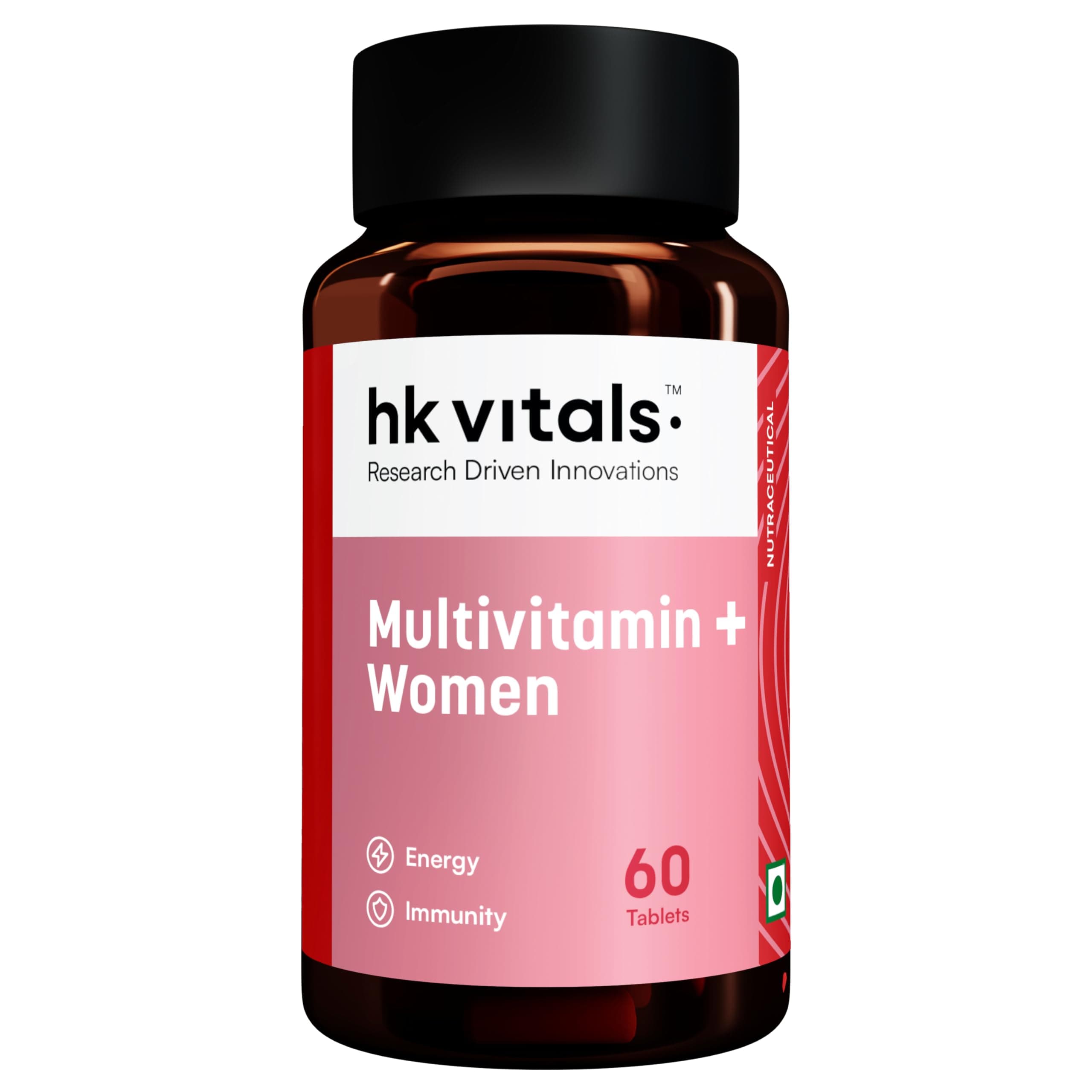 hk vitals Multivitamin Plus Women (60 Tablets) | Daily Multivitamin for Women | For Energy, Joints, Skin & Hair
