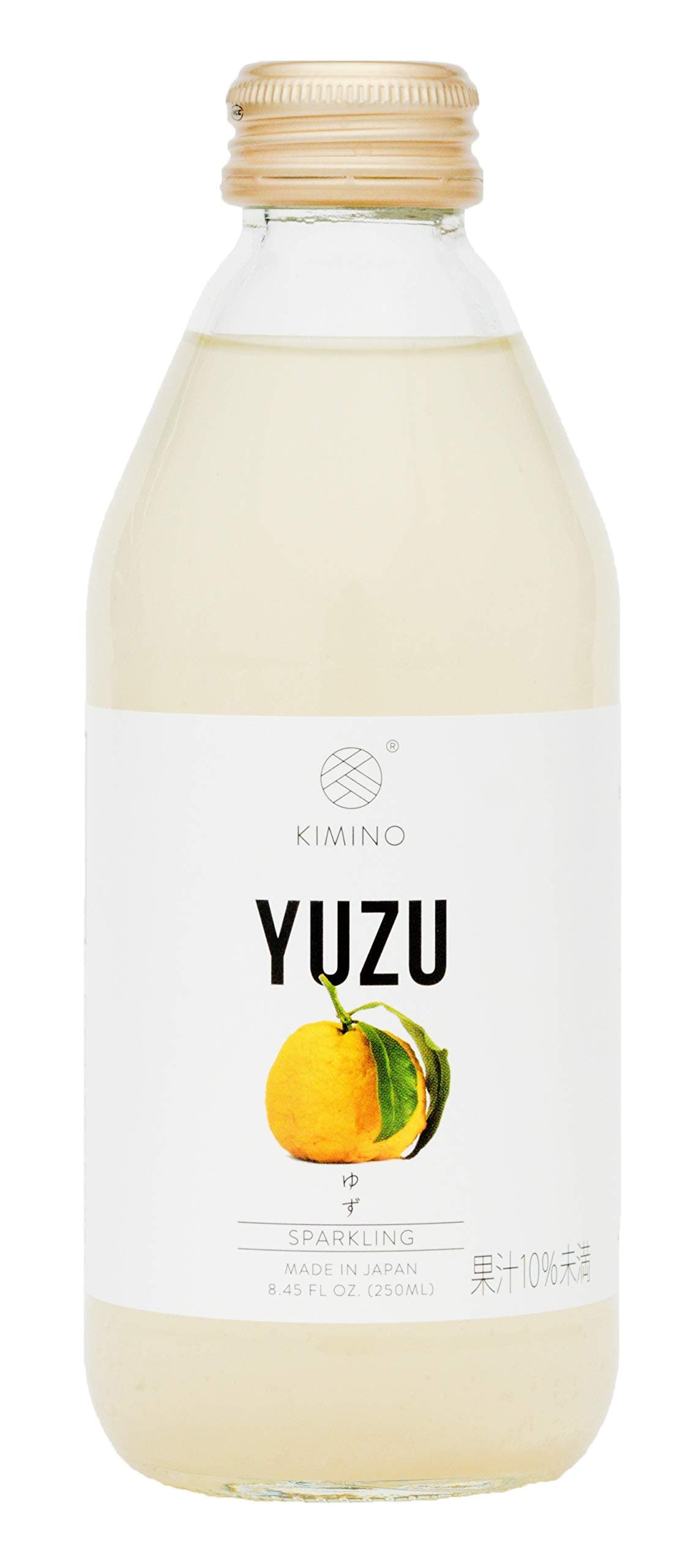 Kimino Drinks Yuzu Juice Sparkling, 8.45 Fl Oz