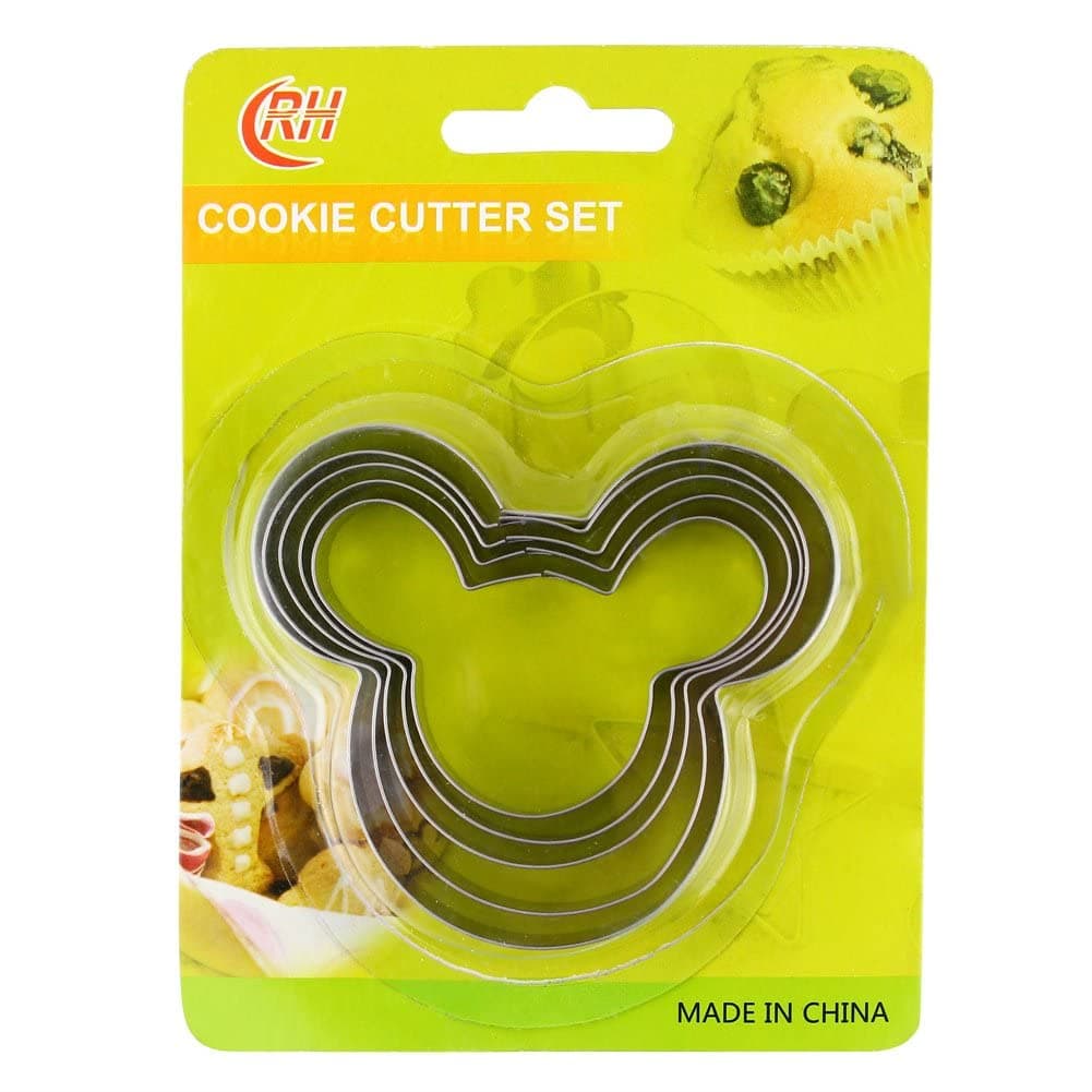 Fantastic Zone 5PCS Cookie Cutters Set, FDA Grade Stainless Steel, Various Size for Cookies, Sandwich, Thanksgiving, Christmas, Bakeware, Food, Bread, Gift for Holiday