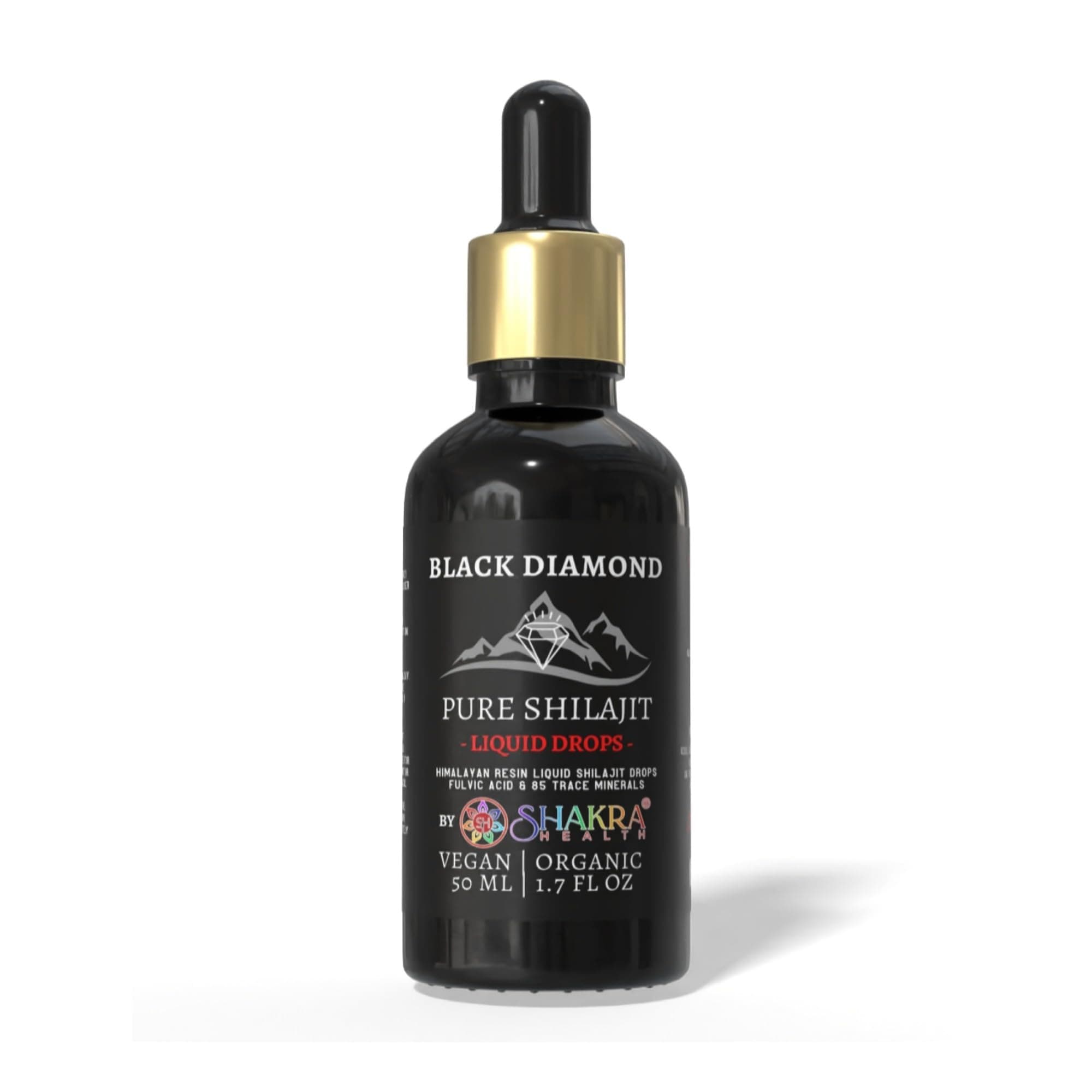 Black Diamond Shilajit Liquid Drops 50ml. Pure Himalayan Strength, Energy, Recovery & Health. Potent & Pure. Natural Fulvic Acid Trace Mineral & Vitamin Complex