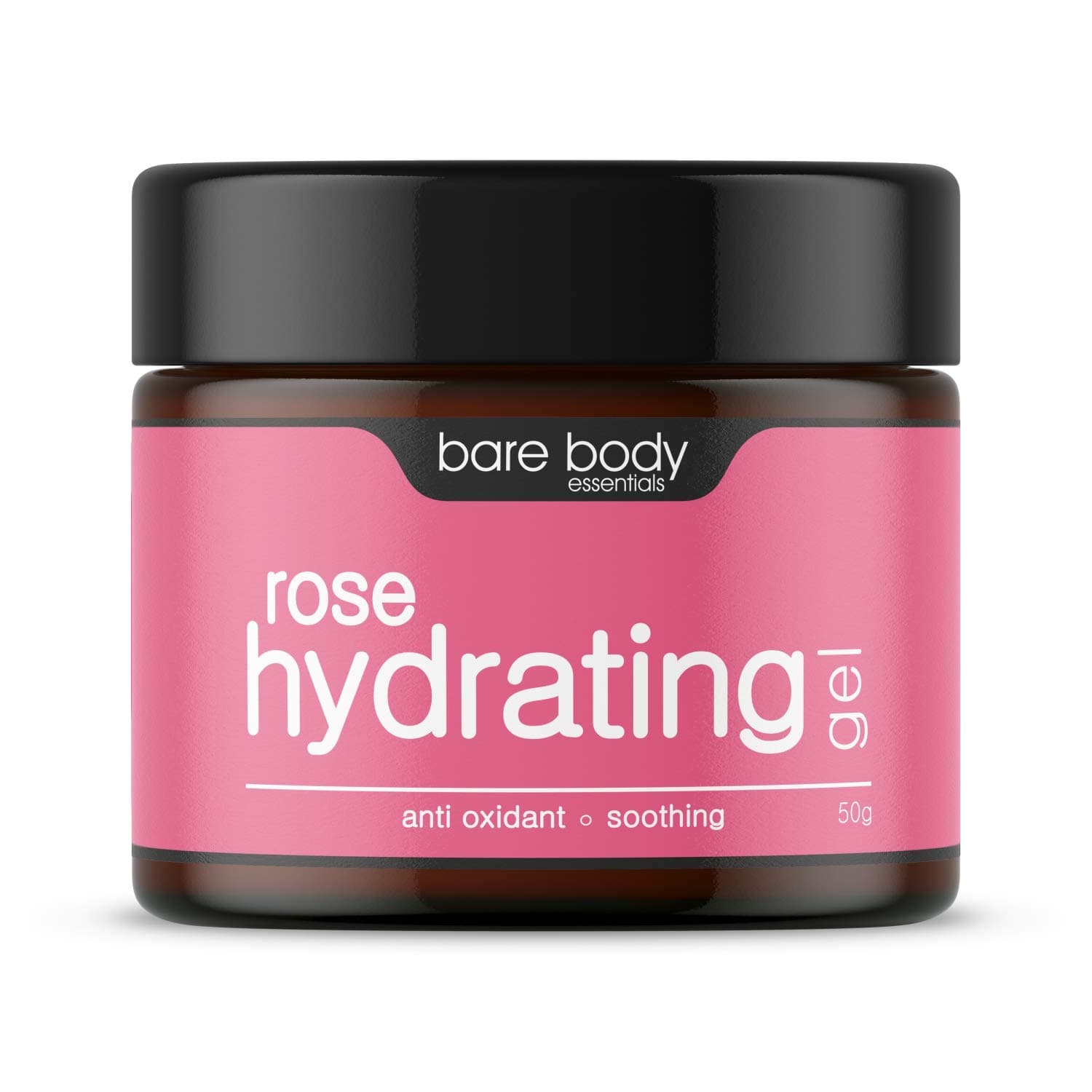 Bare Body Essentials Rose Hydrating Gel 50g, antioxidant, soothes & nourishes skin