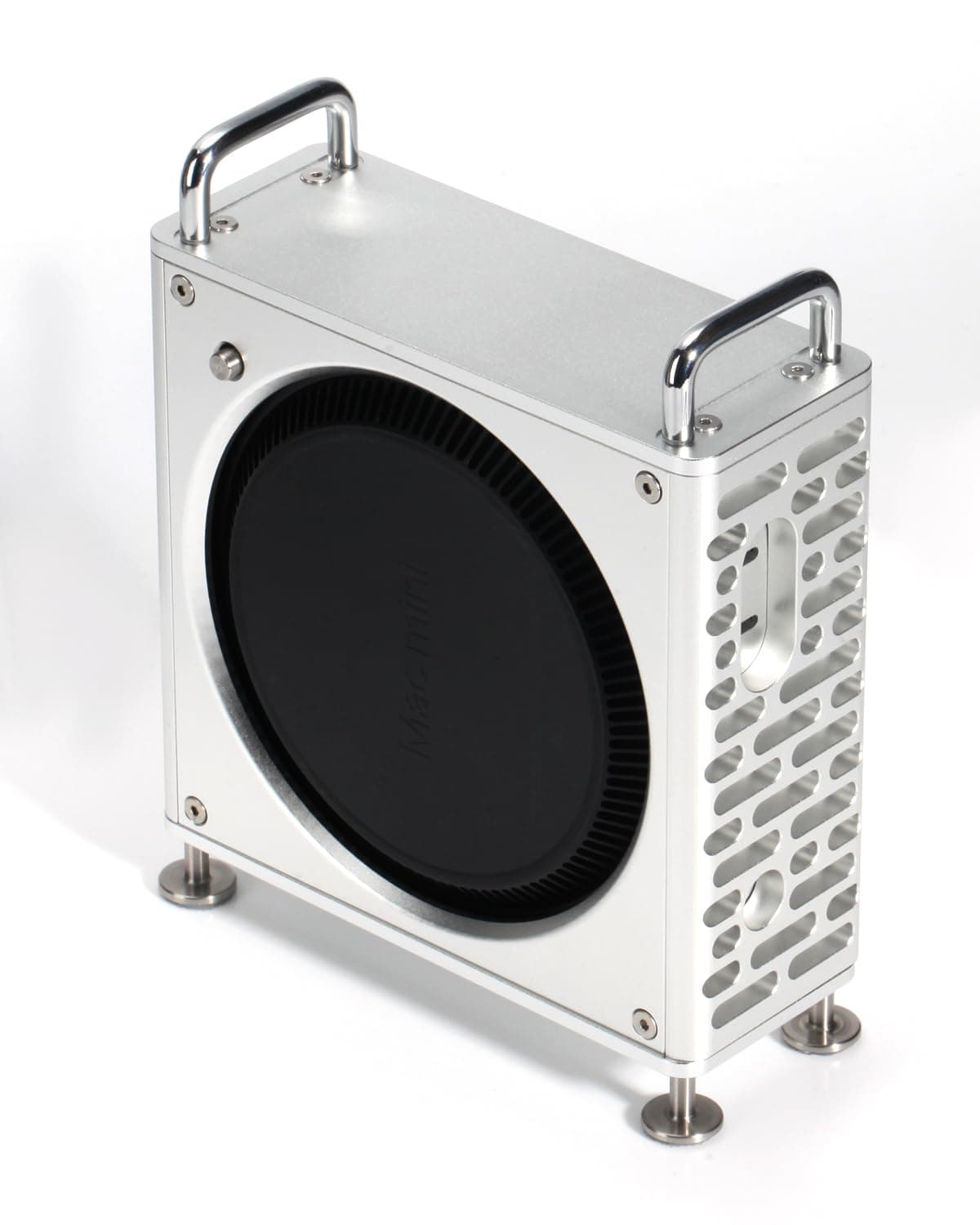 Tiga Aluminum Chassis Stand for 2024 Mac Mini M4/M4 Pro - Optimized Heat Dissipation - Desktop Case/Mount Accessories - Silver