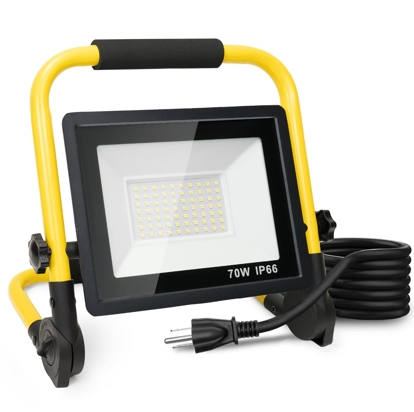 10000LM LED Work Light: Portable Work Light with 5FT Cord - IP66 Waterproof Flood Light for Outdoor Indoor Job Site Workshop Garage Construction Site Lighting, Gifts for Man