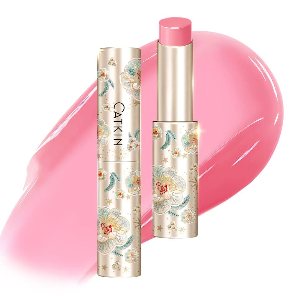 Glossy Tinted Lip Balm, Hydrating Natural Lip Repair Melting Balm, Sheer Colour Plumping Lip Gloss, Butter Formula for Dry Cracked Lips, 3.4g