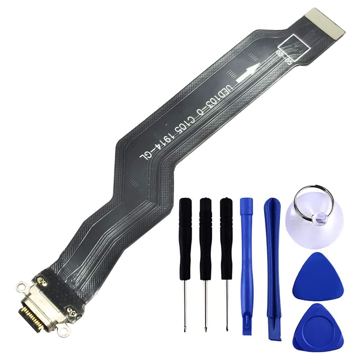 for OnePlus 7 Pro USB Charger Port Dock Connector Flex Cable Replacement 1+7 Pro GM1910 GM1911 GM1913 GM1915 GM1917 6.67" Type C Charging Port Flex Cable Dock Board Repair Part