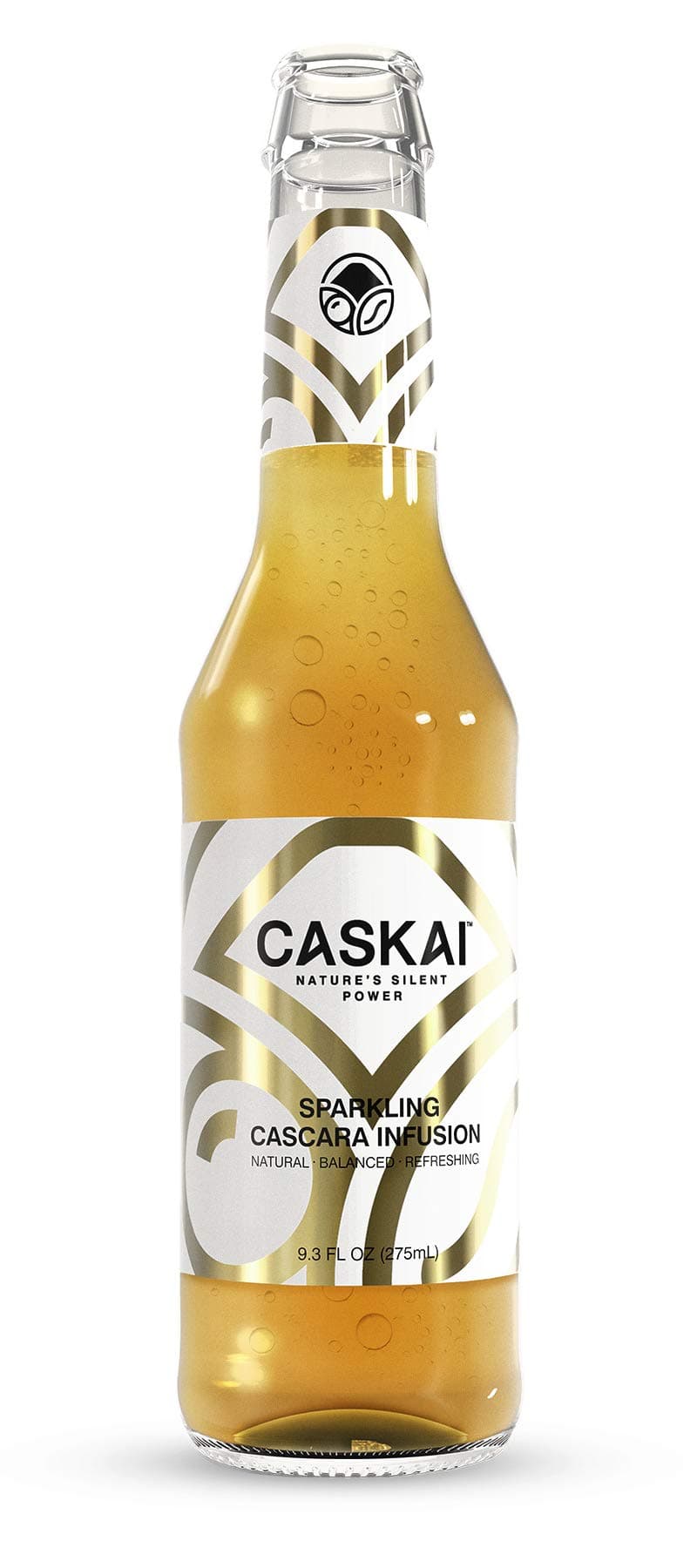 CASKAI Sparkling Cascara Infusion, A Refreshing Drink made from Upcycled Cascara - the Dried Fruit of the Coffee Cherry - Brewed in Austrian Alps Spring Water, Non-Alcoholic, Low Sugar & Caffeine