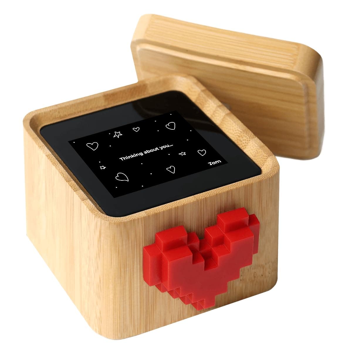 Lovebox Black & White | Love Note Messenger | Meaningful for Mom, Dad, Wife, Husband, Grandma, Grandpa, Kids, Couple Gift, Long Distance Relationship Gift