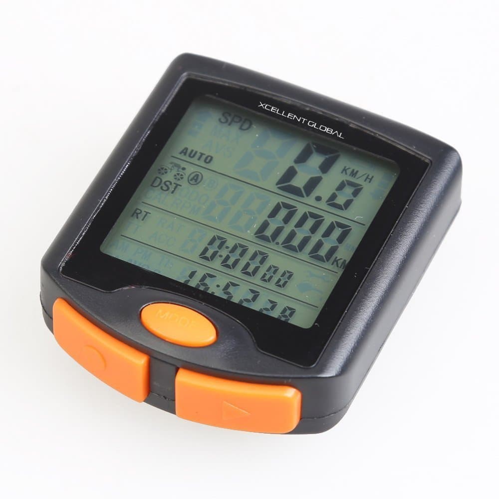 Xcellent Global Multi Function LCD Bicycle Cycling Computer Odometer Speedometer Stopwatch Waterproof NIGHT LIGHT M-FS011