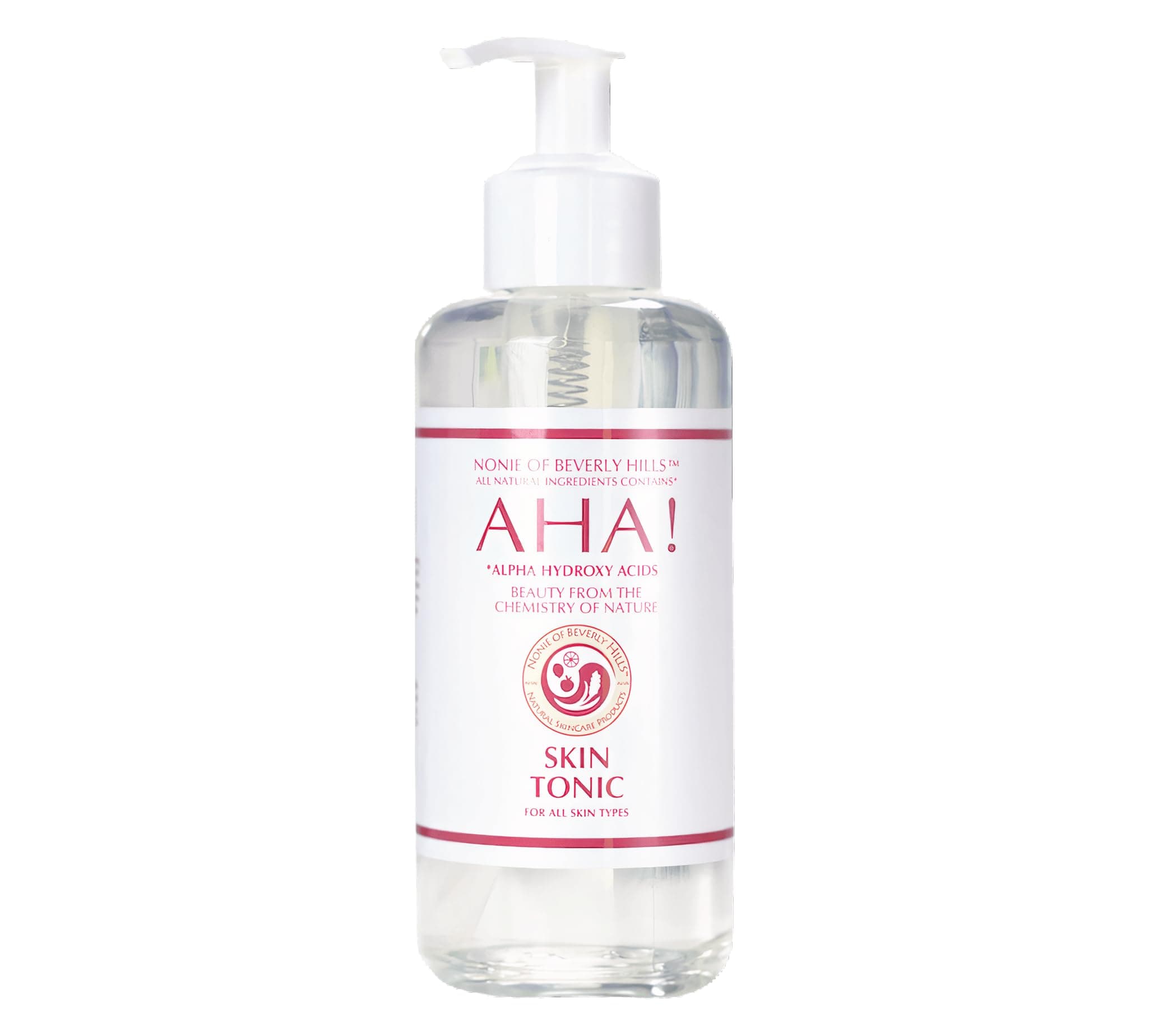 AHA Skin Tonic – All-Natural & Gentle Exfoliating Toner – 100% Vegan & Organic – with Apple Cider Vinegar, Grapefruit Seed Extract & Citrus Blend – Made in The USA
