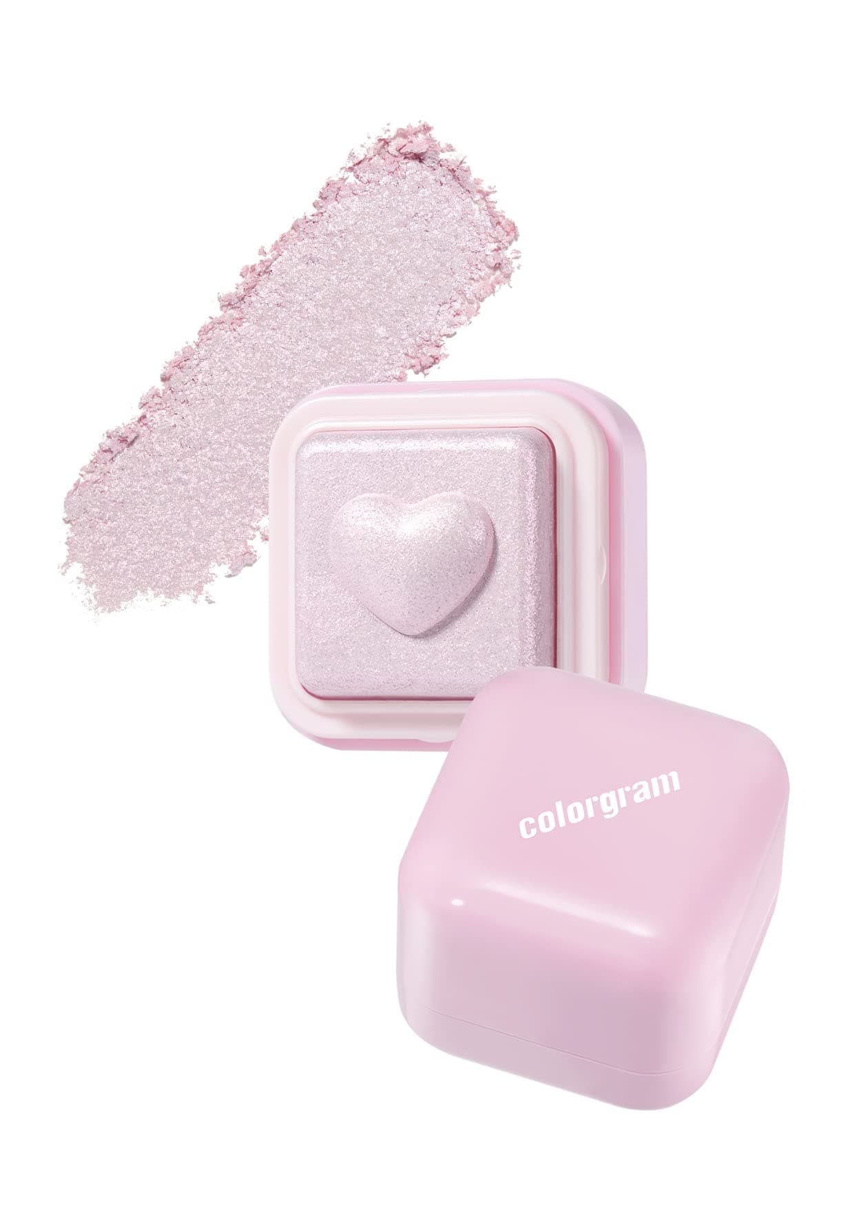 Milk Bling Heartlighter 02 Pink Heart | Silky Smooth Versatile Creamy Highlighter with Shimmery Finish, Soft and Natural Glow Perfect for Daily Makeup