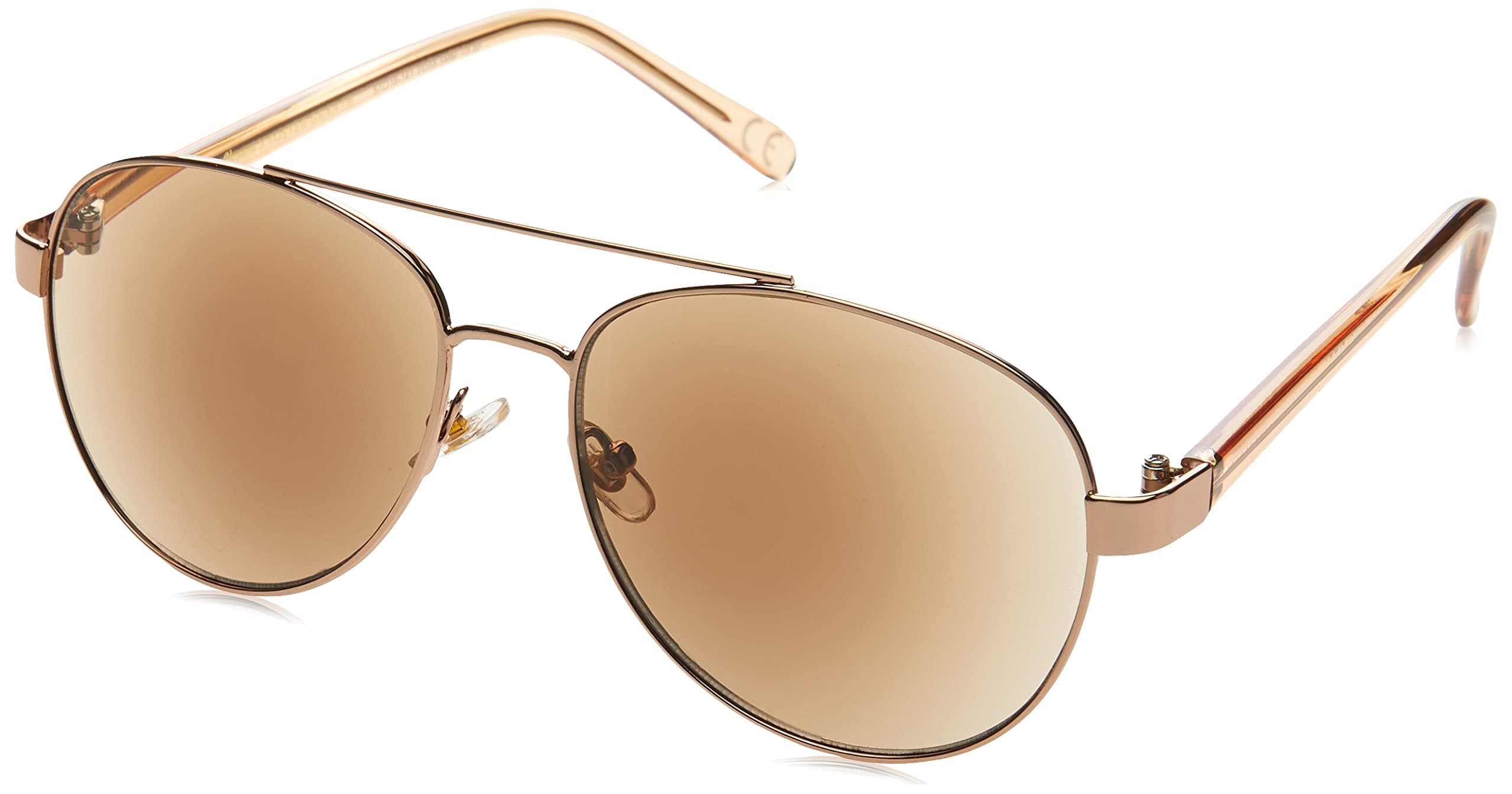 Foster Grant Sofia Vergara x Women's Carmen Full Lens SunReaders Aviator Reading Glasses, Shiny Bronze, 57 mm + 3, (5011209-300.COM)