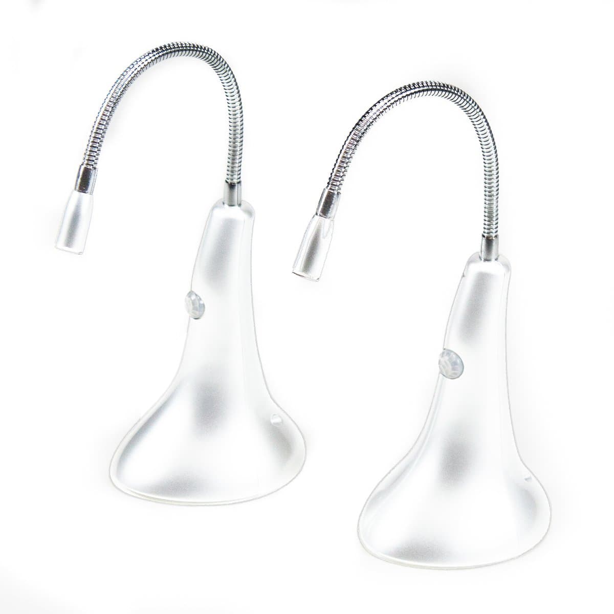 Nite Trip 2 Motion Activated Blue LED Night Light Silver Gooseneck Desk Lamp