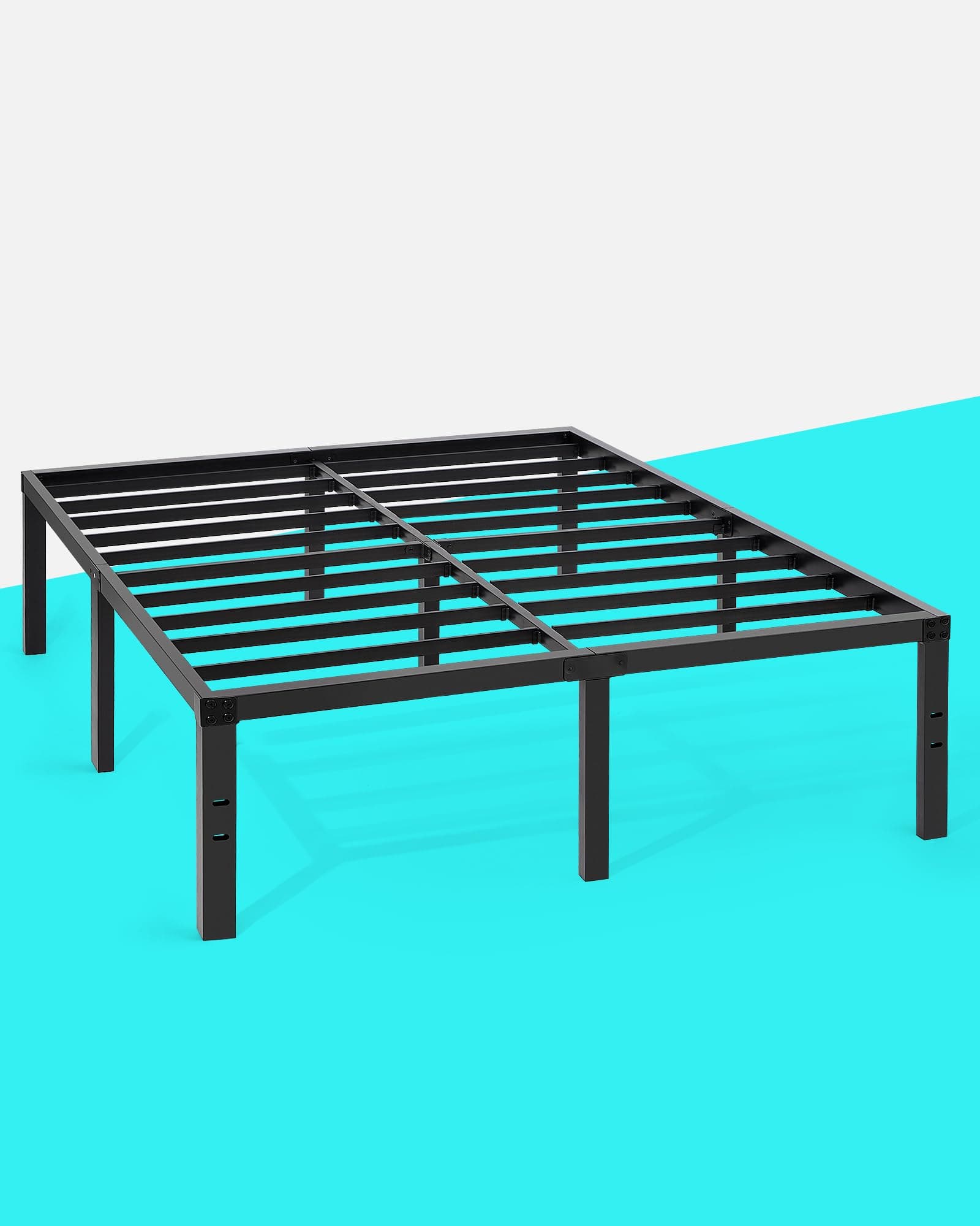 TATAGO 16 Inch Heavy Duty King Bed Frame, 3500 lbs Strong Support Metal Platform, Sturdy Steel Mattress Foundation with Storage, No Box Spring Needed, Easy Assembly, Noise-Free and Non-Slip