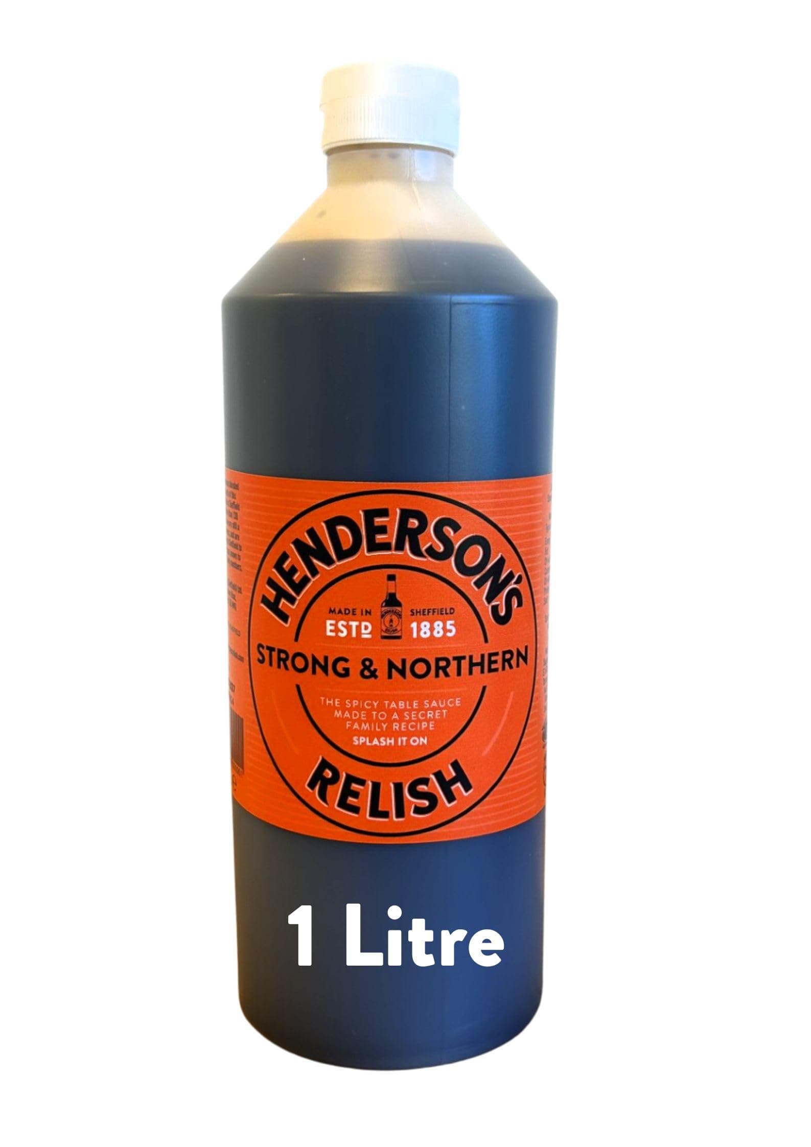 Henderson's Relish. An alternative to Worcestershire Sauce. Gluten-Free and Vegan sauce. Spicy flavour. Plant Based Ingredients. 1 Litre bottle.