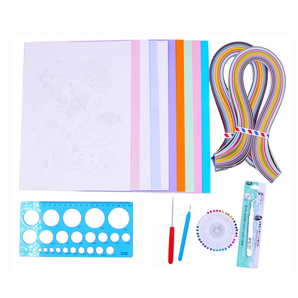 Paper Quilling Strips and Tools Kit for Beginners