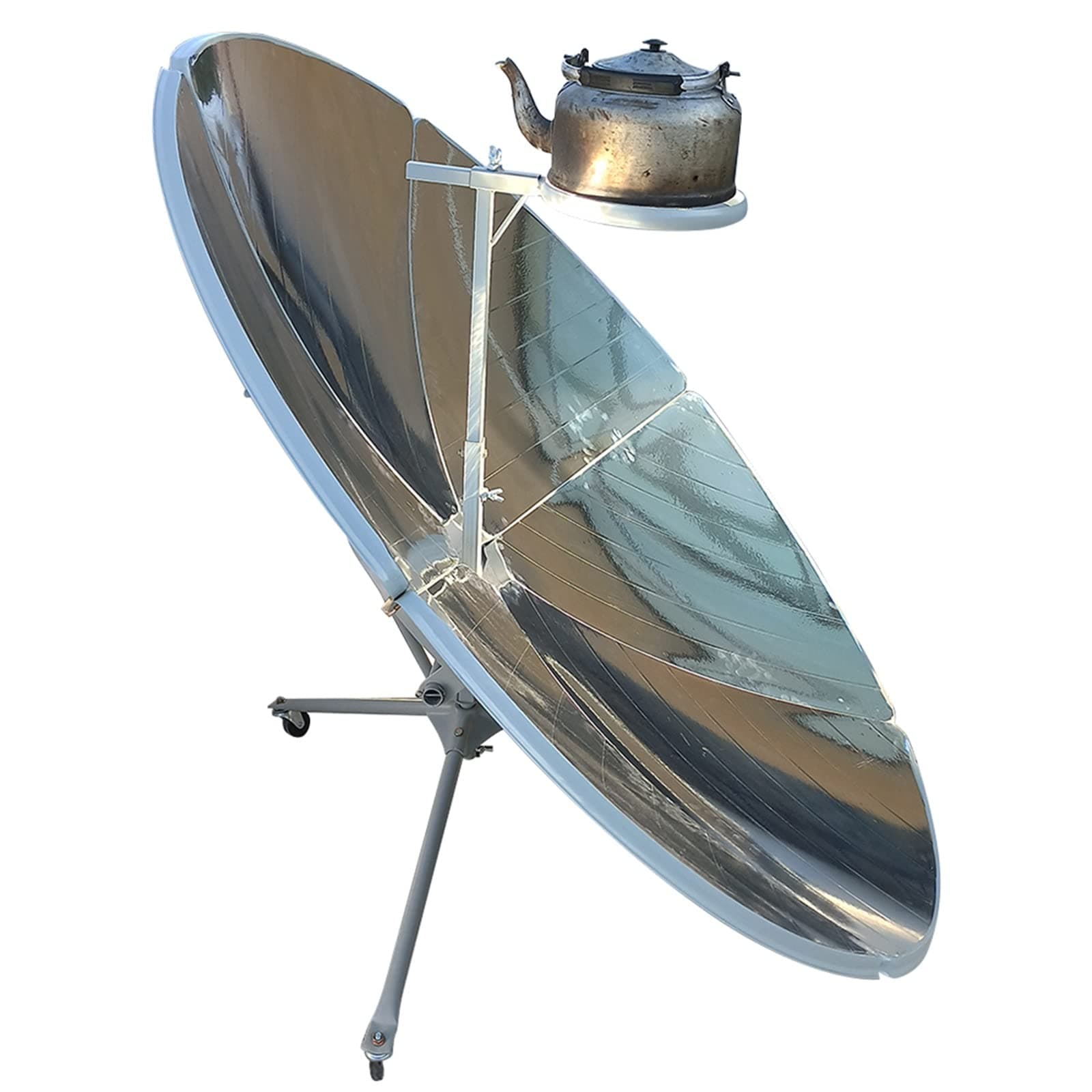 1800W Portable Solar Cooker Parabolic Sun Oven Outdoor Camping Barbeque Cooking Food Concentrating Heat Tool, 1.5M Diameter