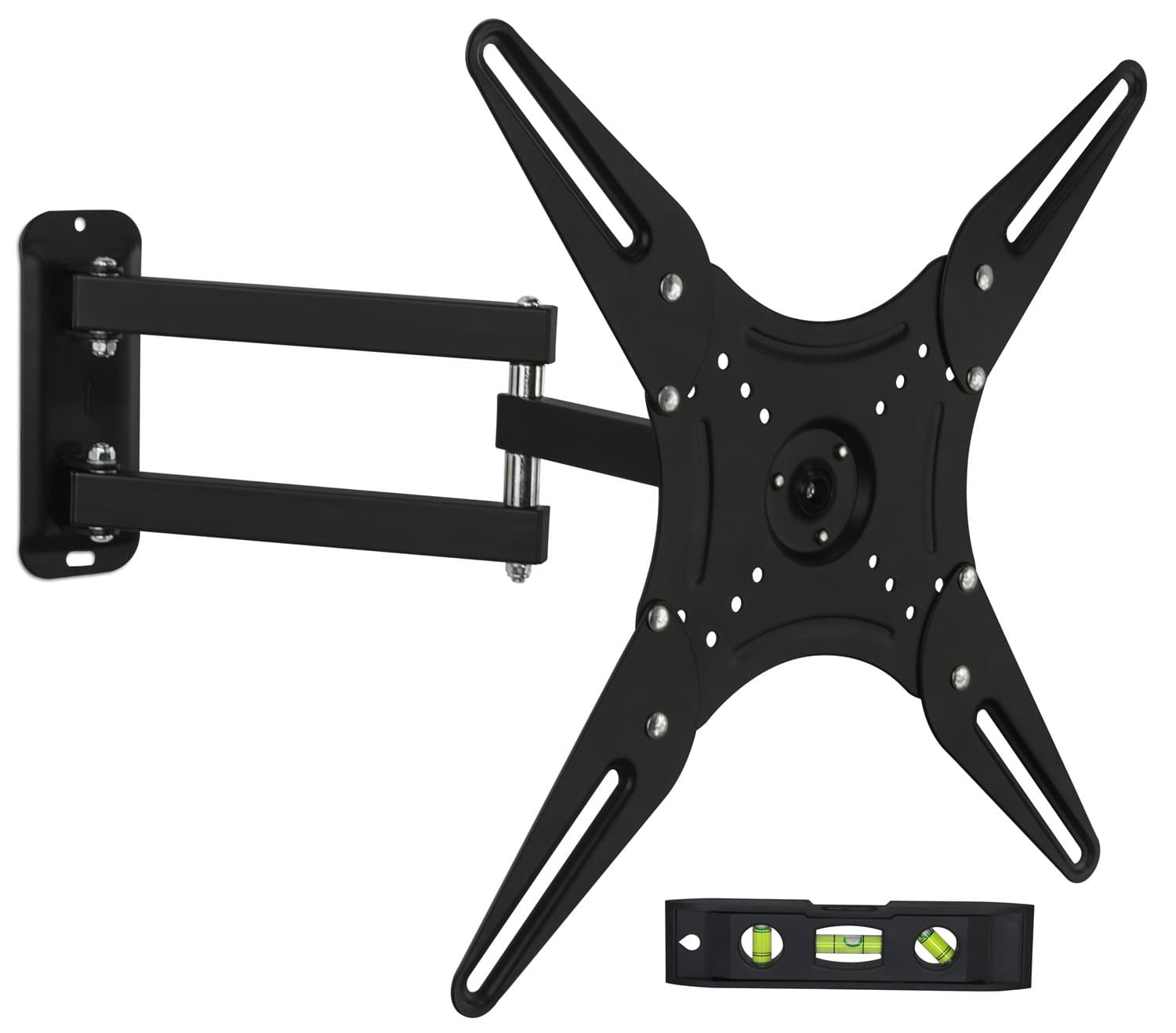 Mount-It! MI-2065L Full Motion Swivel Articulating Arm LCD, LED 4K TV Wall Mount Bracket for 23-55 inch Screen Size, Compatible with VESA 400x400, 66 lbs Capacity, Tilt, Swivel, and Rotation Motion