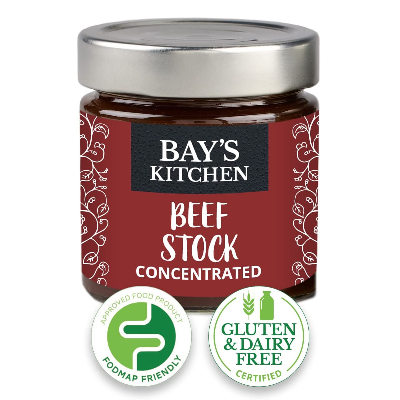 Bay's Kitchen Concentrated Beef Stock, Gluten & Dairy Free, Low FODMAP