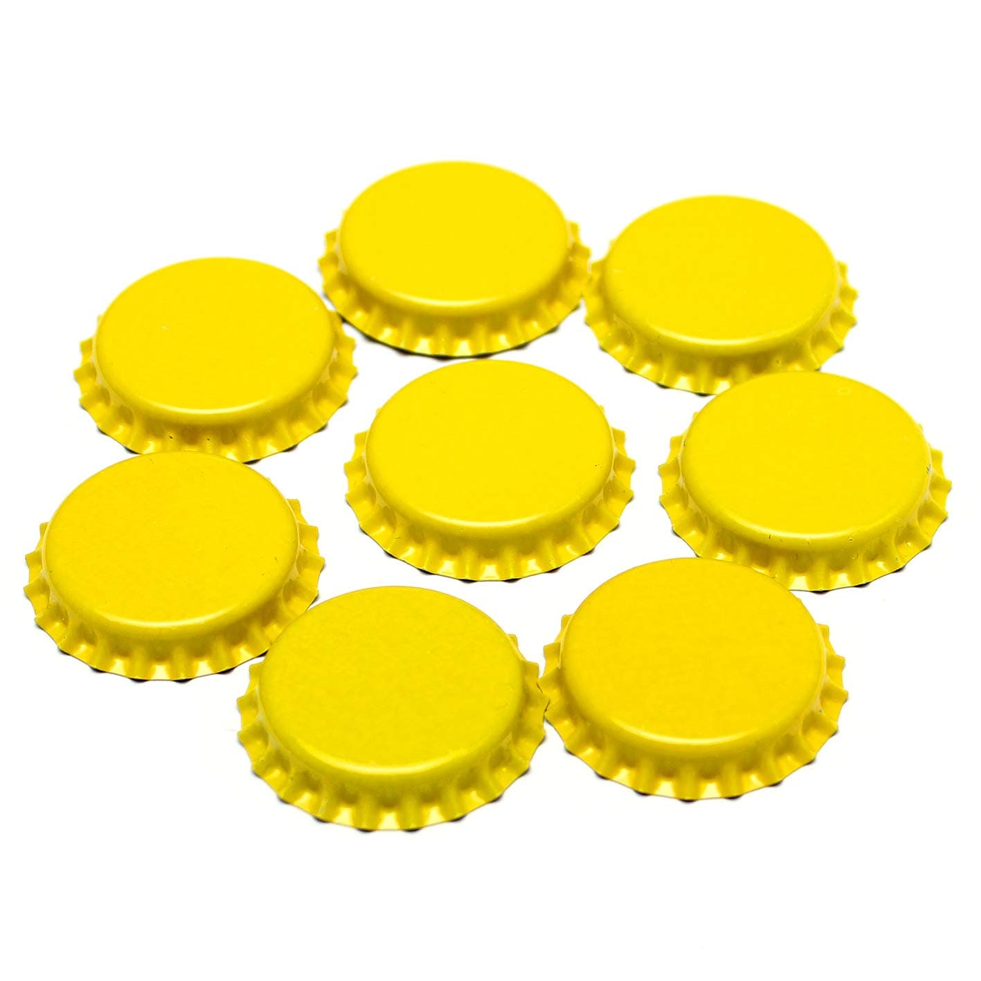 Crown Caps Yellow x100