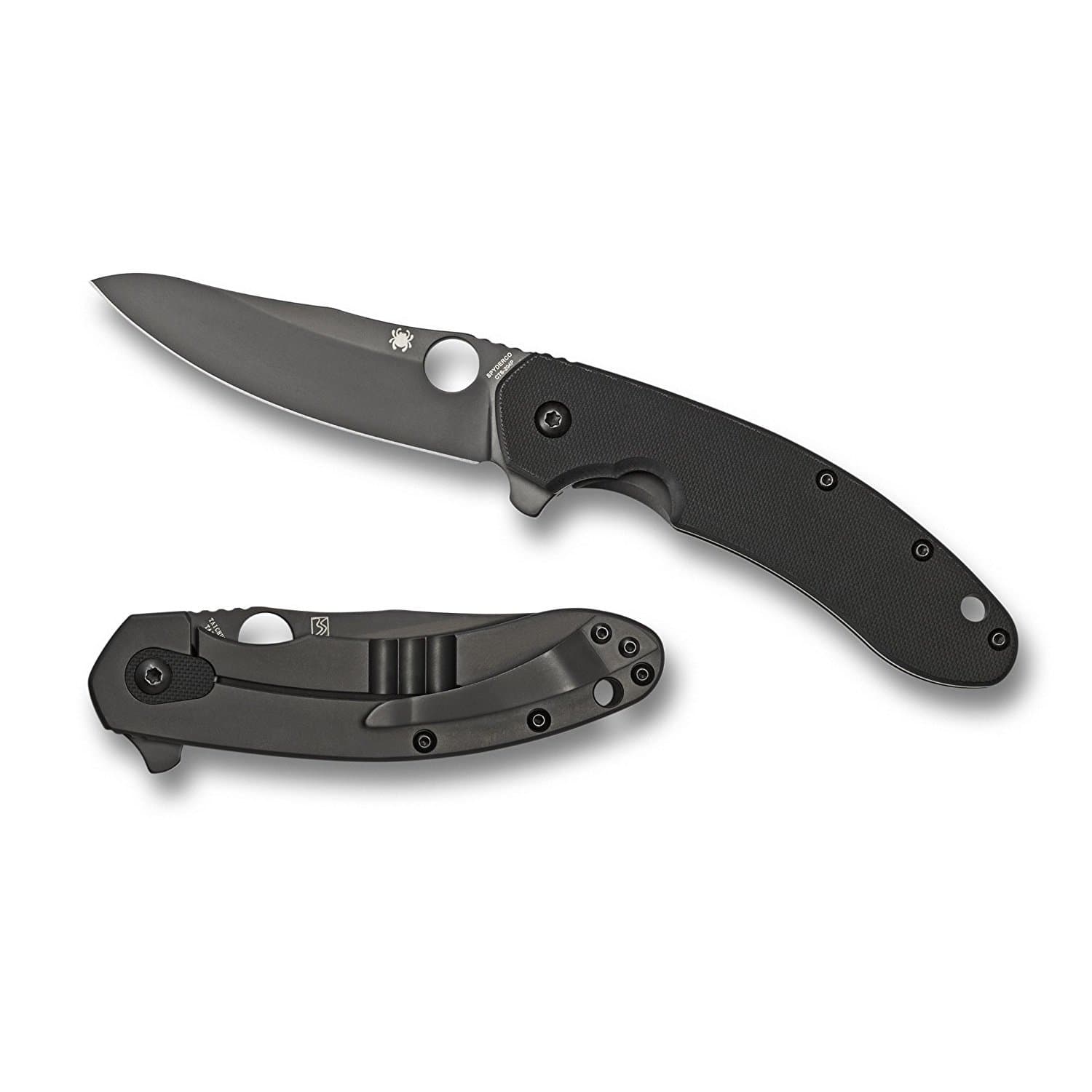Spyderco Southard G-10 Black/Titanium Plain Edge Knife