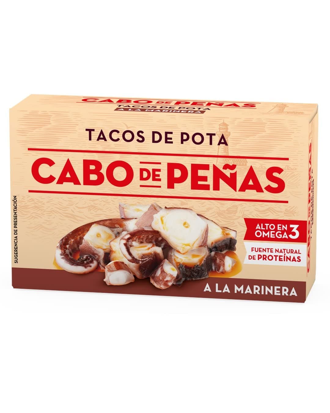 Cabo De Penas Spanish Giant Squid in Marinade Sauce 111g Tin