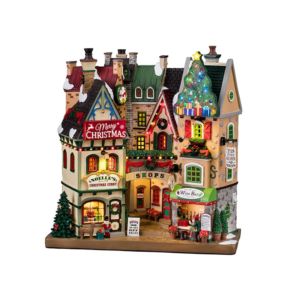 15804 Christmas Village Facade: Tis The Season Shops