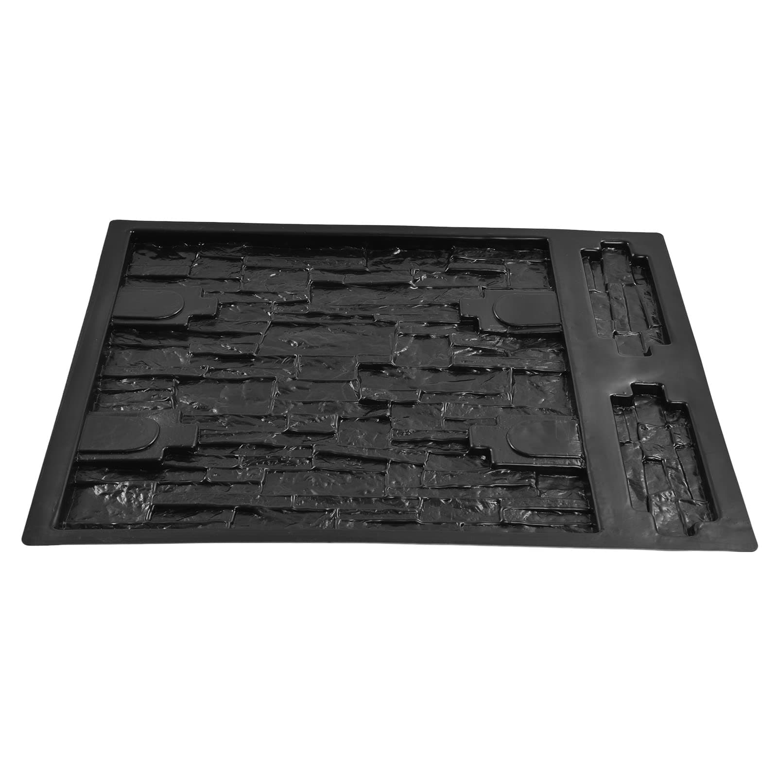 Wall Mold Form, 67 x 54 cm Plastic Concrete Forms DIY Stepping Stone Molds for Concrete Plaster Wall Stone Tiles Moulds Cement #19, Black