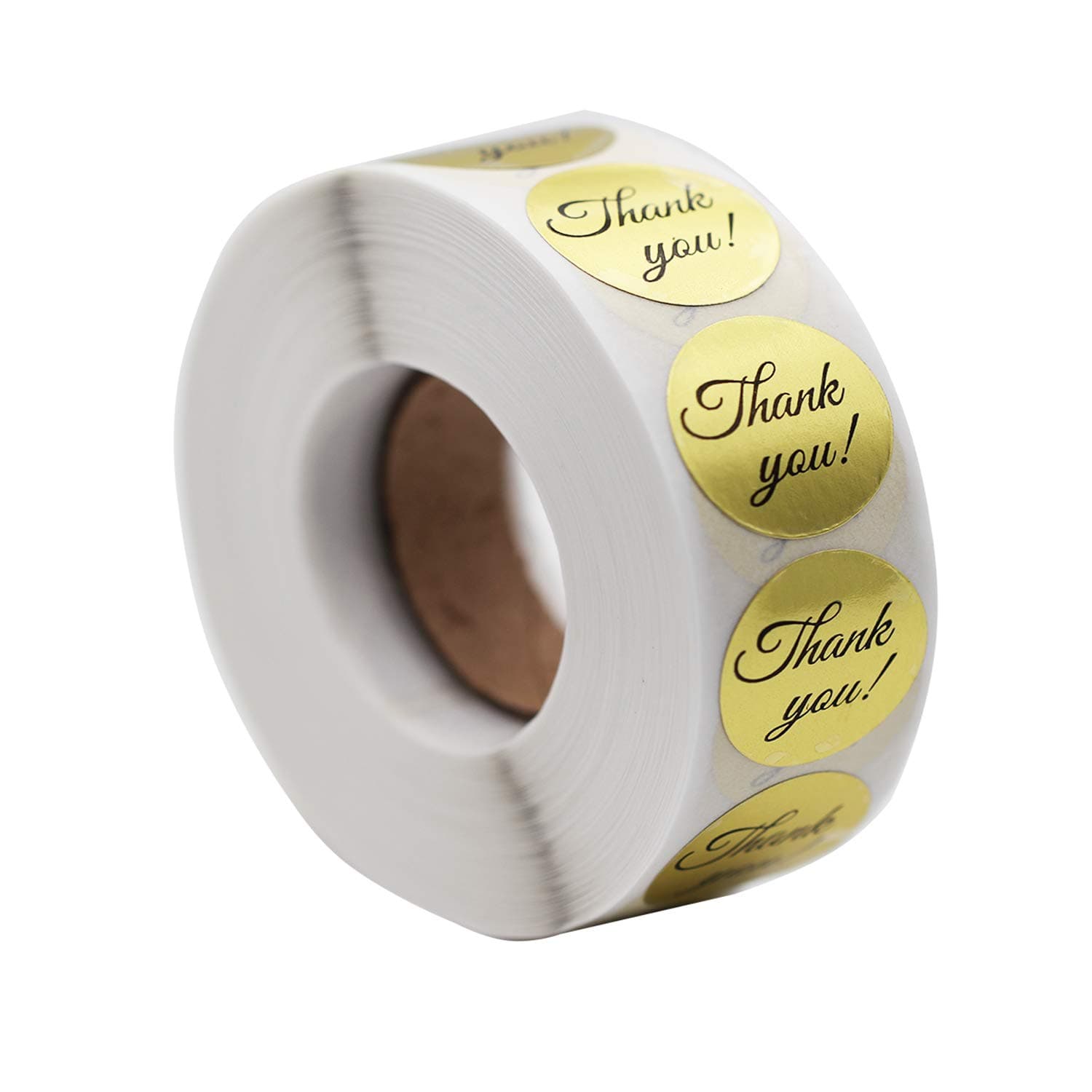 1000pcs 1'' Round Gold Thank You Stickers,Foil Thank You Labels Wedding Thank You Sticker