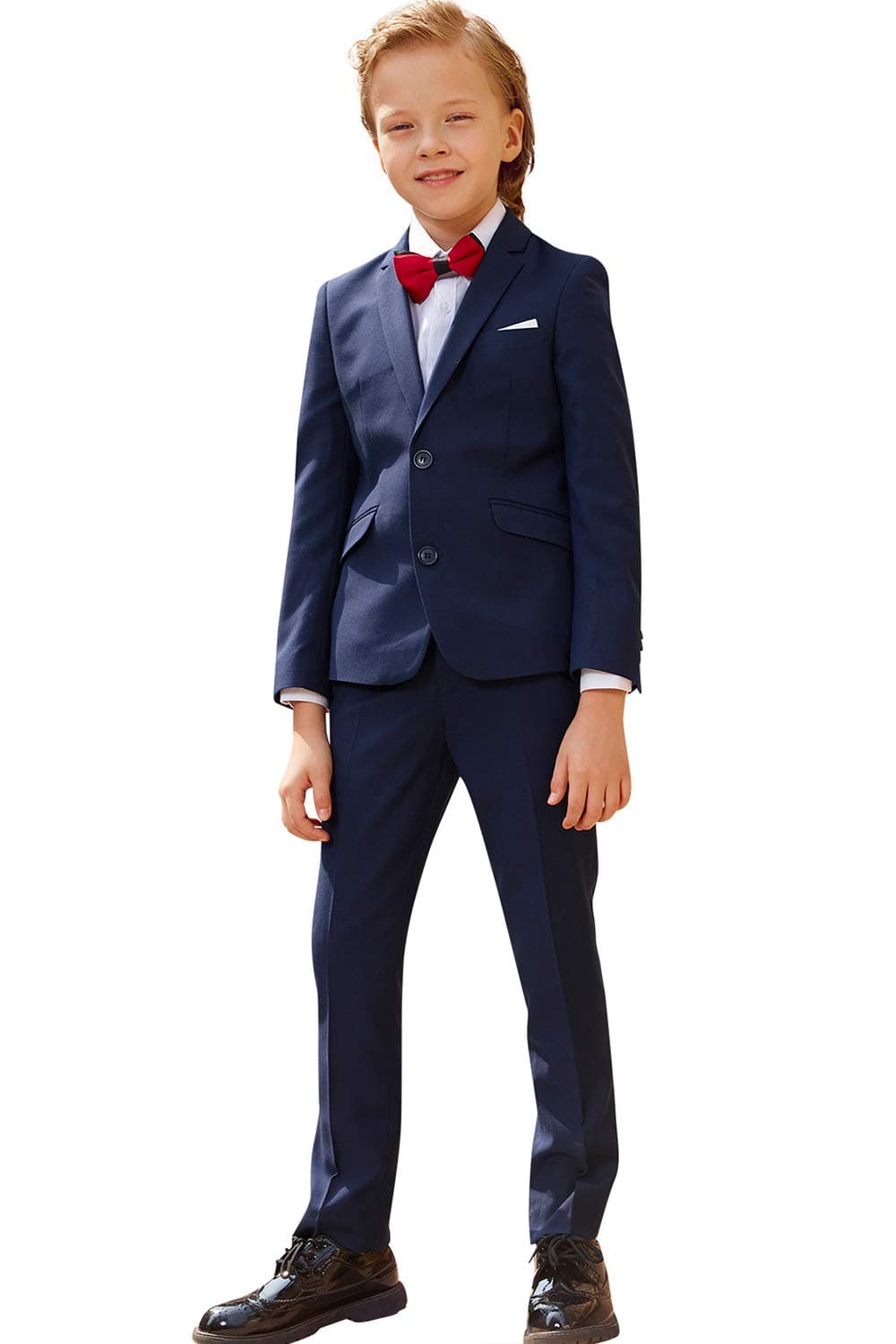 ELPA ELPA Boys Suits Children's Slim Fit Classic Plaid Suits Set