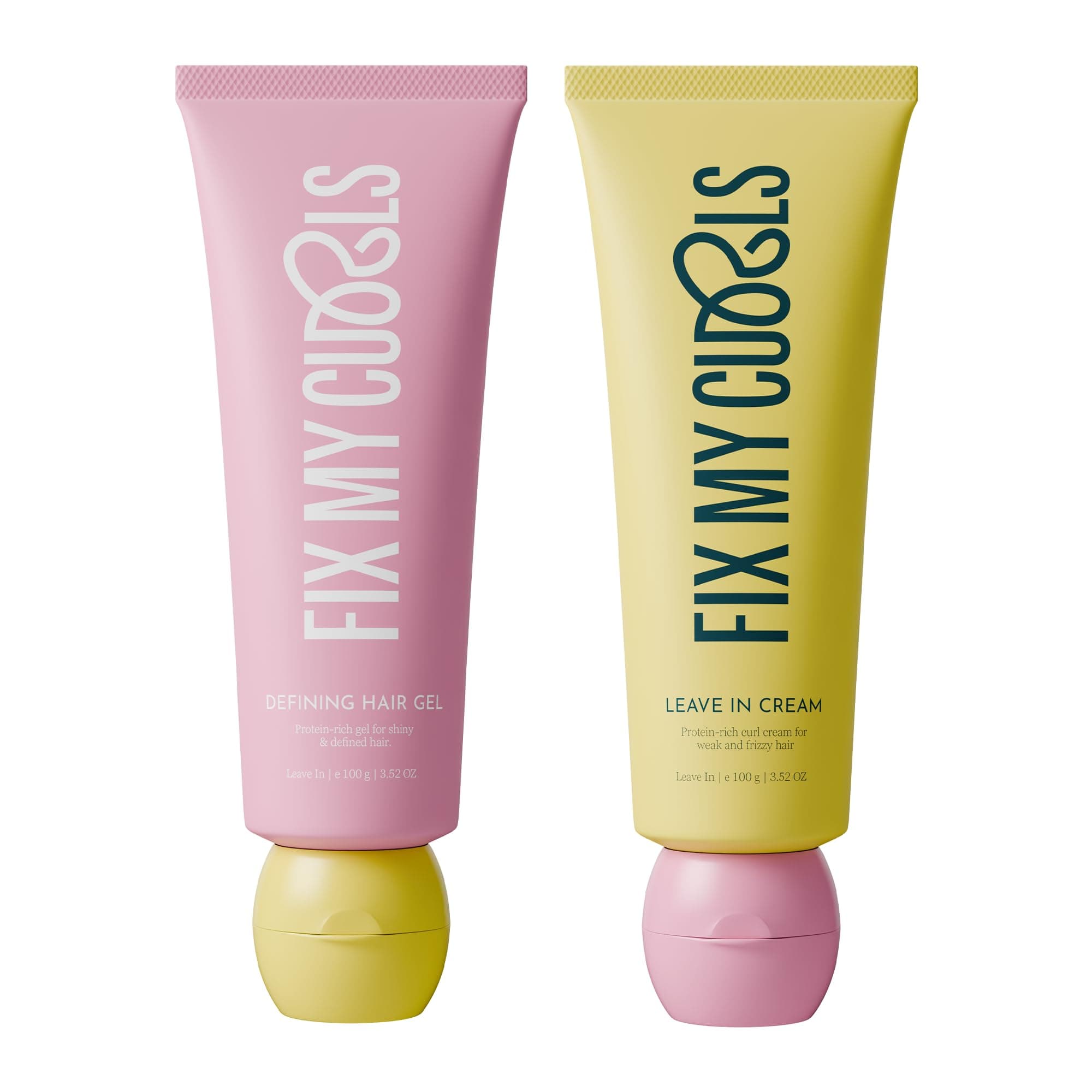 Protein Styling Duo Curl Leave In Cream & Defining Gel For Curly, Wavy, Dry & Frizzy Hair | Protein Rich | Frizz Control | Hydrating, Lightweight & Silicone-Free Formula (100gm each)