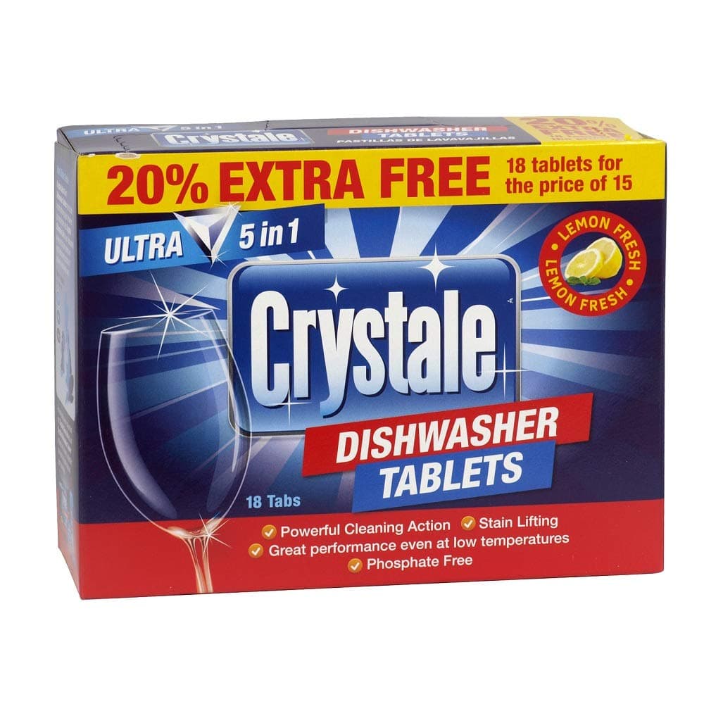Crystale Dishwasher Tablets 18'S