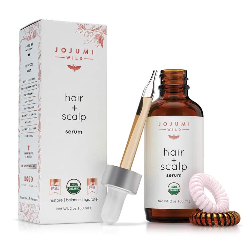 Jojumi Wild Organic Skin, Hair, Face, Scalp, Foot, Cuticle and Nail Care Treatment Serum with Argan, Castor, and Jojoba Oil (2 oz.)