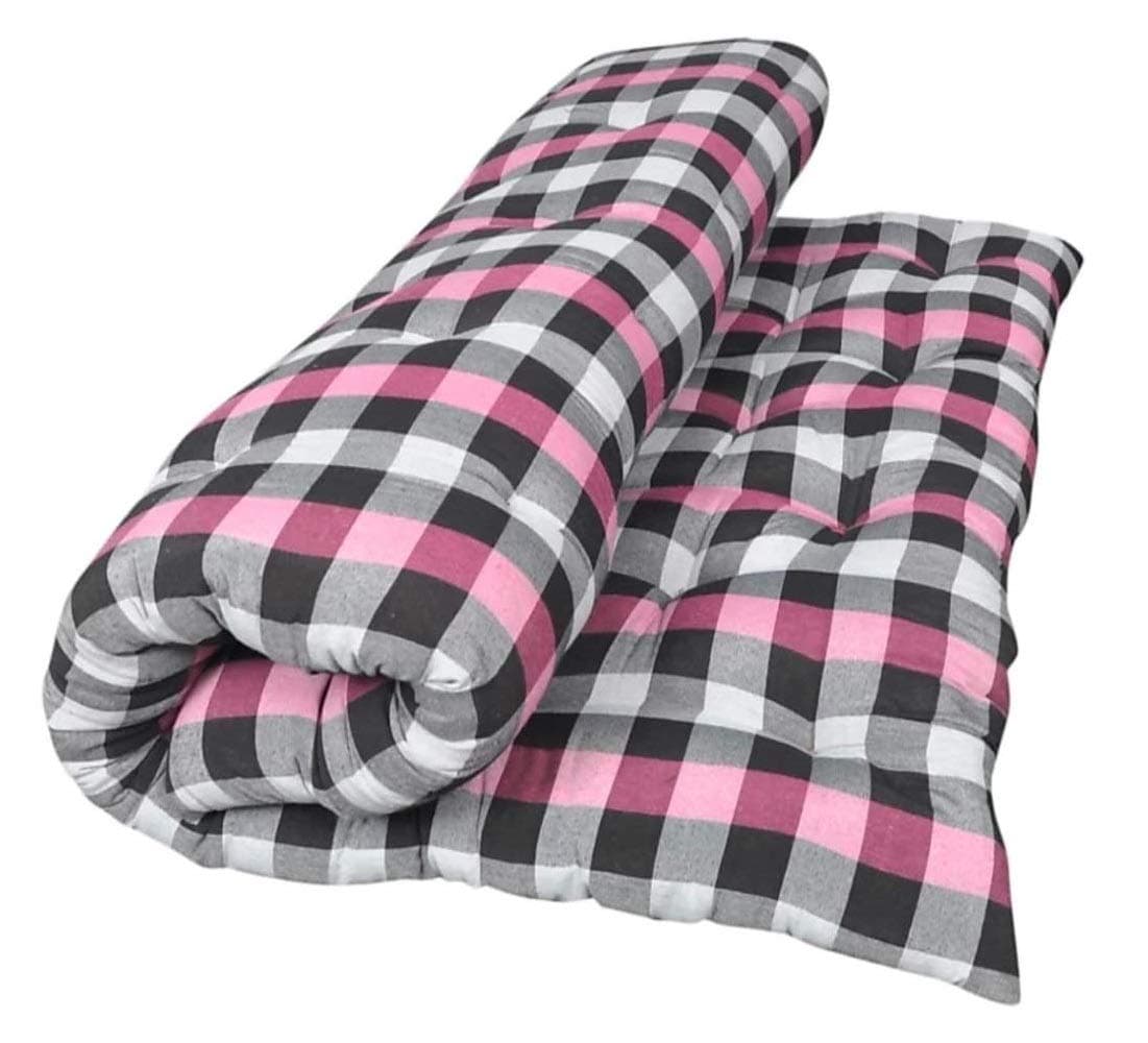 CHILLI BILLI Extra Soft Cotton Filled Mattress (2 Sleeping Capacity, 4 x 6 ft or 72 x 48 Inch, Multicolour)