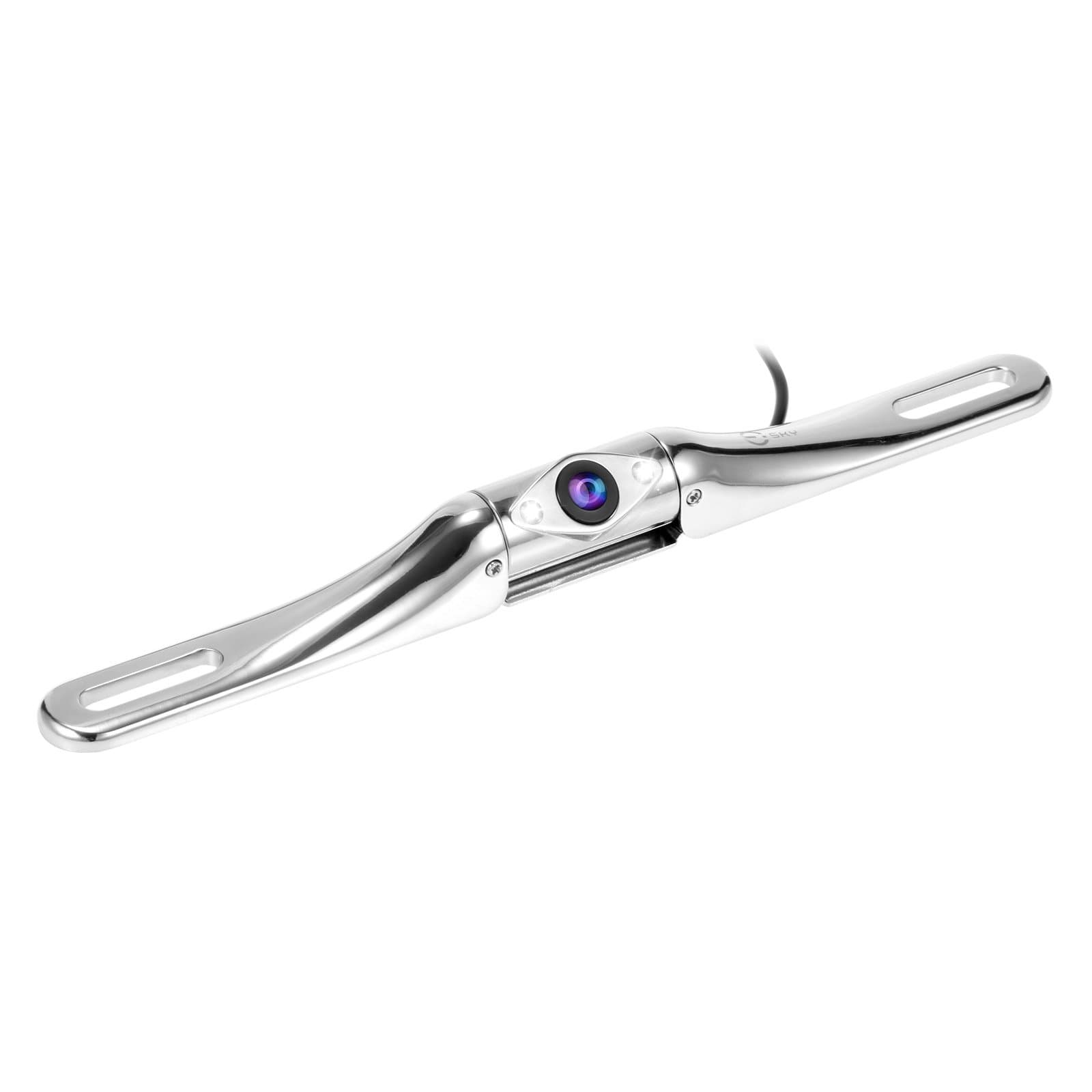 Car Backup Camera, Esky 180 Degree Wide Angle HD CCD Easy-Installation 2 LED Night Vision 100% Waterproof Rear View Back Up Camera Fit All Cars