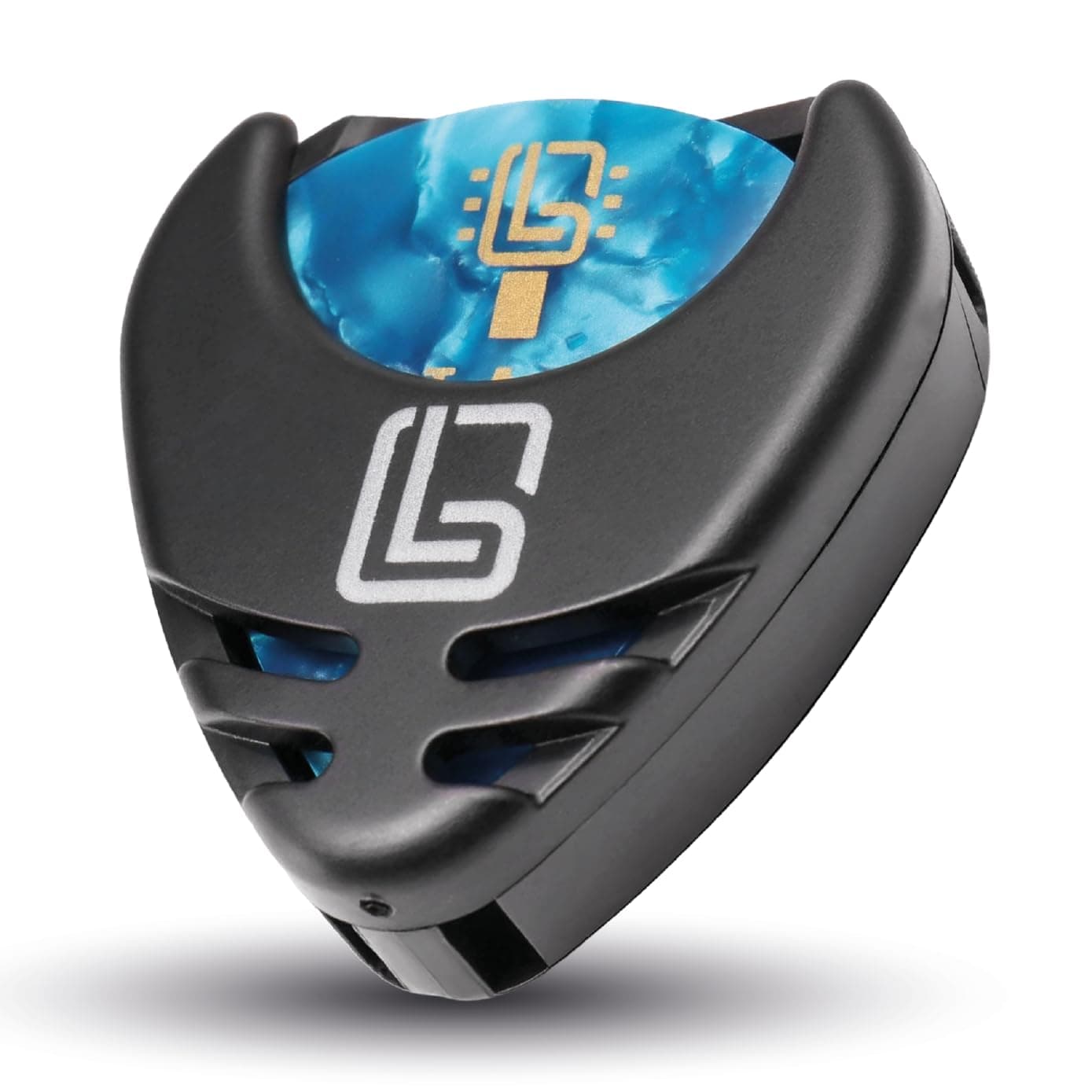 Guitar Lab Guitar Picks Holder & 10pcs Picks, Plectrum for Acoustic - Celluloid Plectrums - Acoustic, Electric Guitar, Bass & Ukulele - Thin, Medium & Thick Set