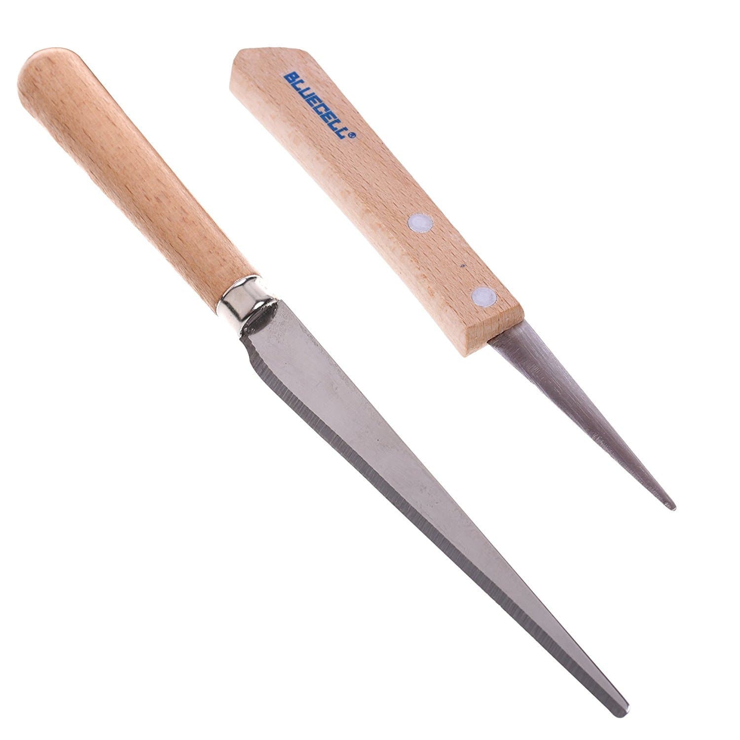 BluecellBCP Set of 2 Wooden Handle Craft Art Tools Fettling Knife for Pottery/Sculpting/Ceramic/Polymer Clay Carving Modeling